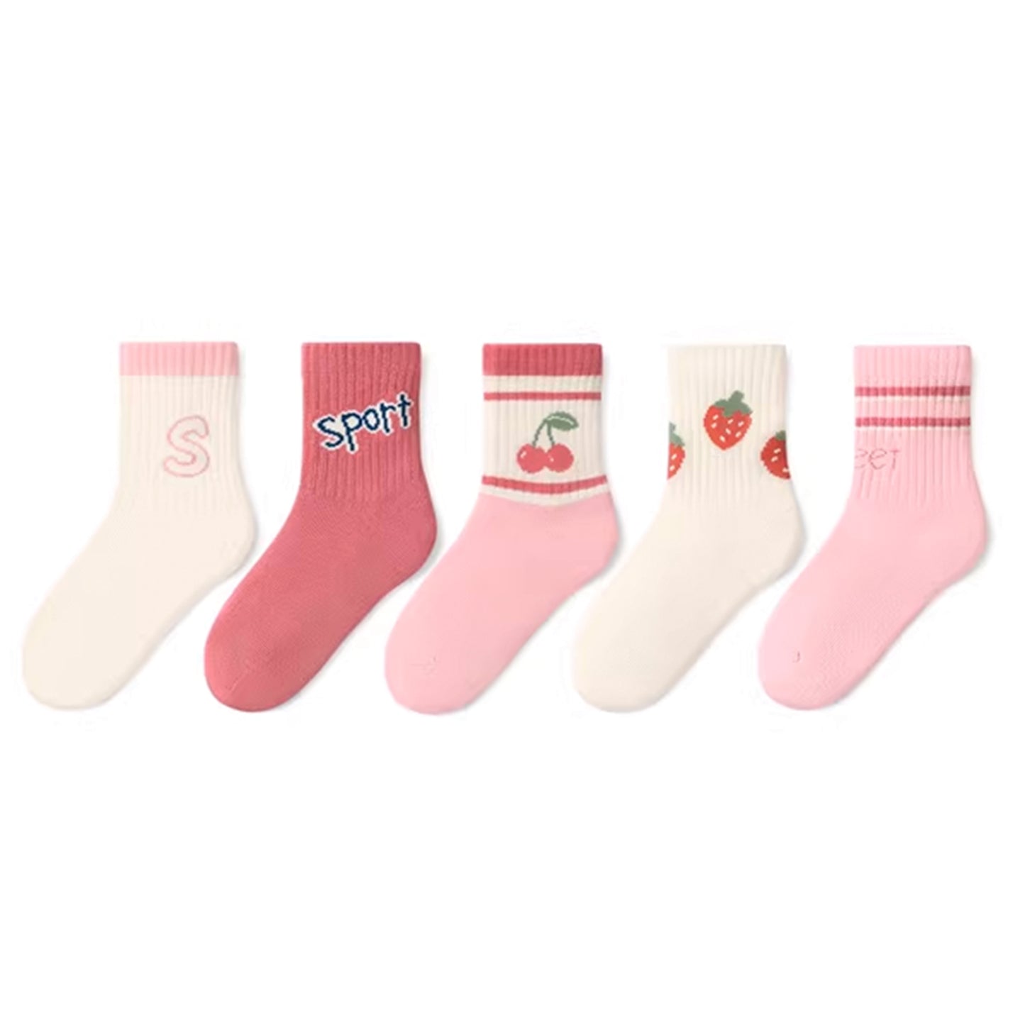 4 Pares Calcetines Cortos Infantiles Diseños Surtidos Niduo Bear