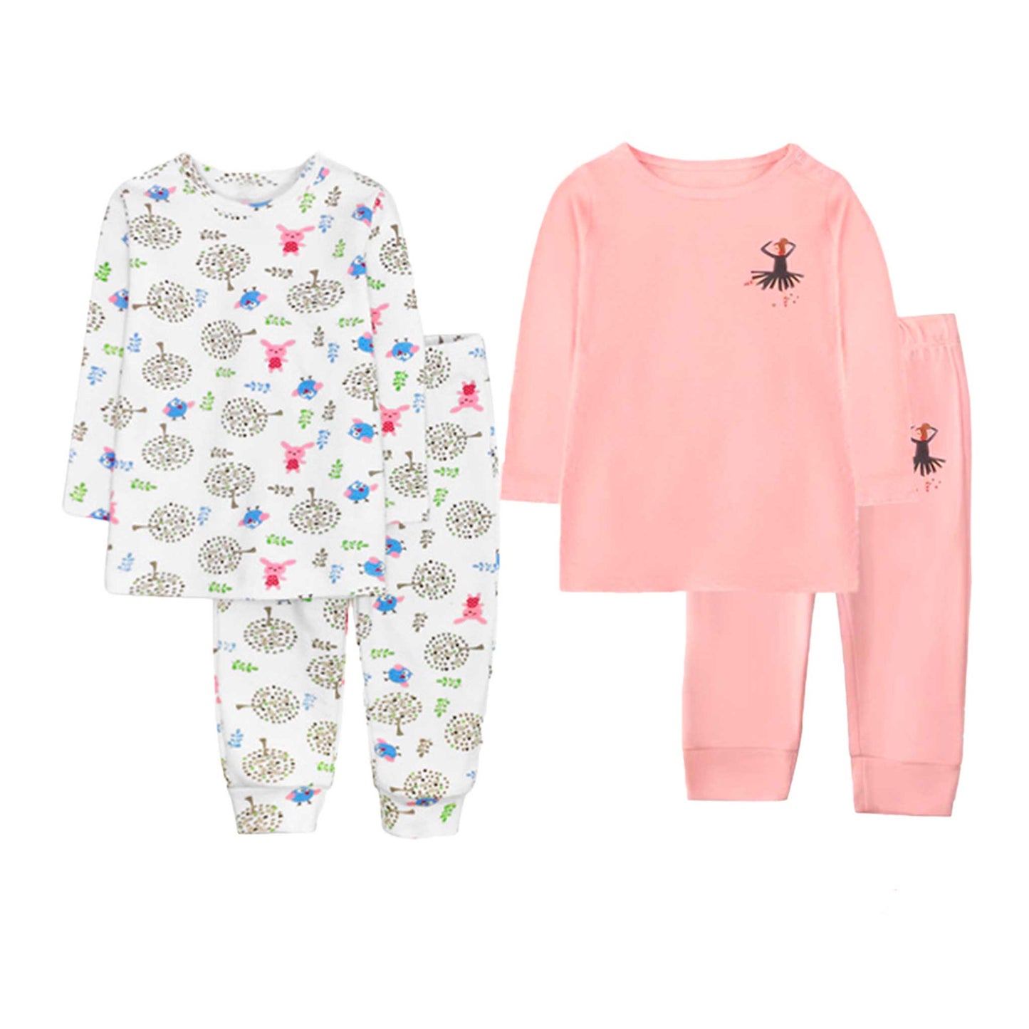 Pack 2 Pijamas Largos De 2 Piezas Algodón Bebé 6-9 a 24-36 Meses