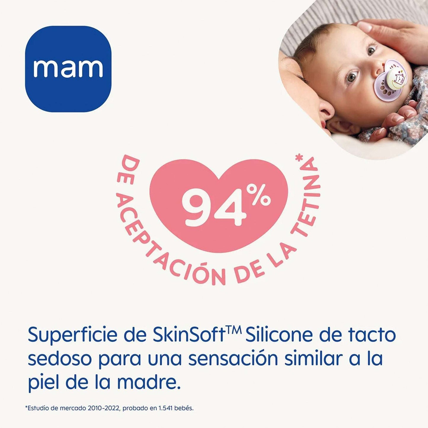 Chupetes nocturnos silicona Original Night 16m+ 2 unds MAM