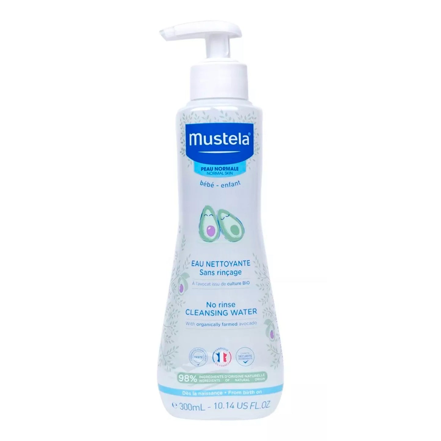 Agua Limpiadora Loción Micelar Sin Enjuague 300ml Mustela