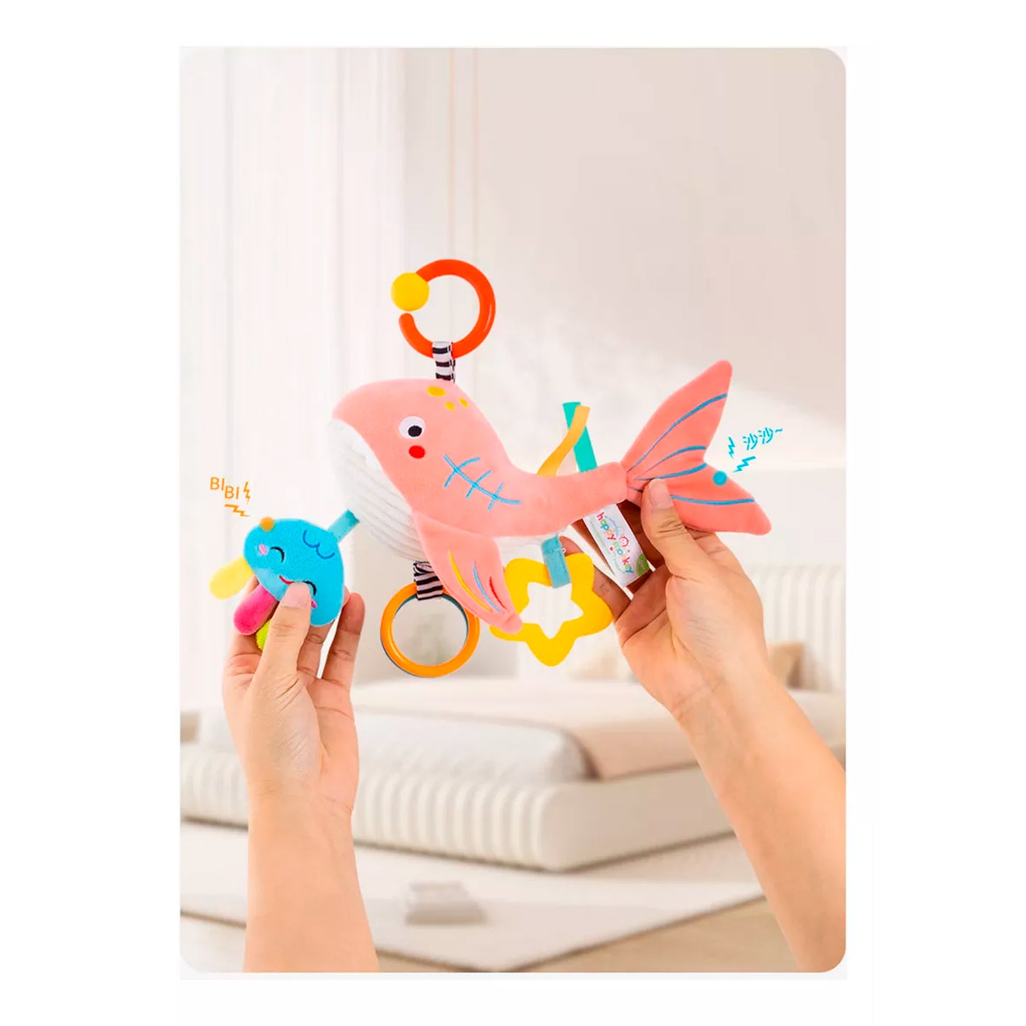 Móviles Sonajeros De Juguete Pull Bell Doll Para Bebé