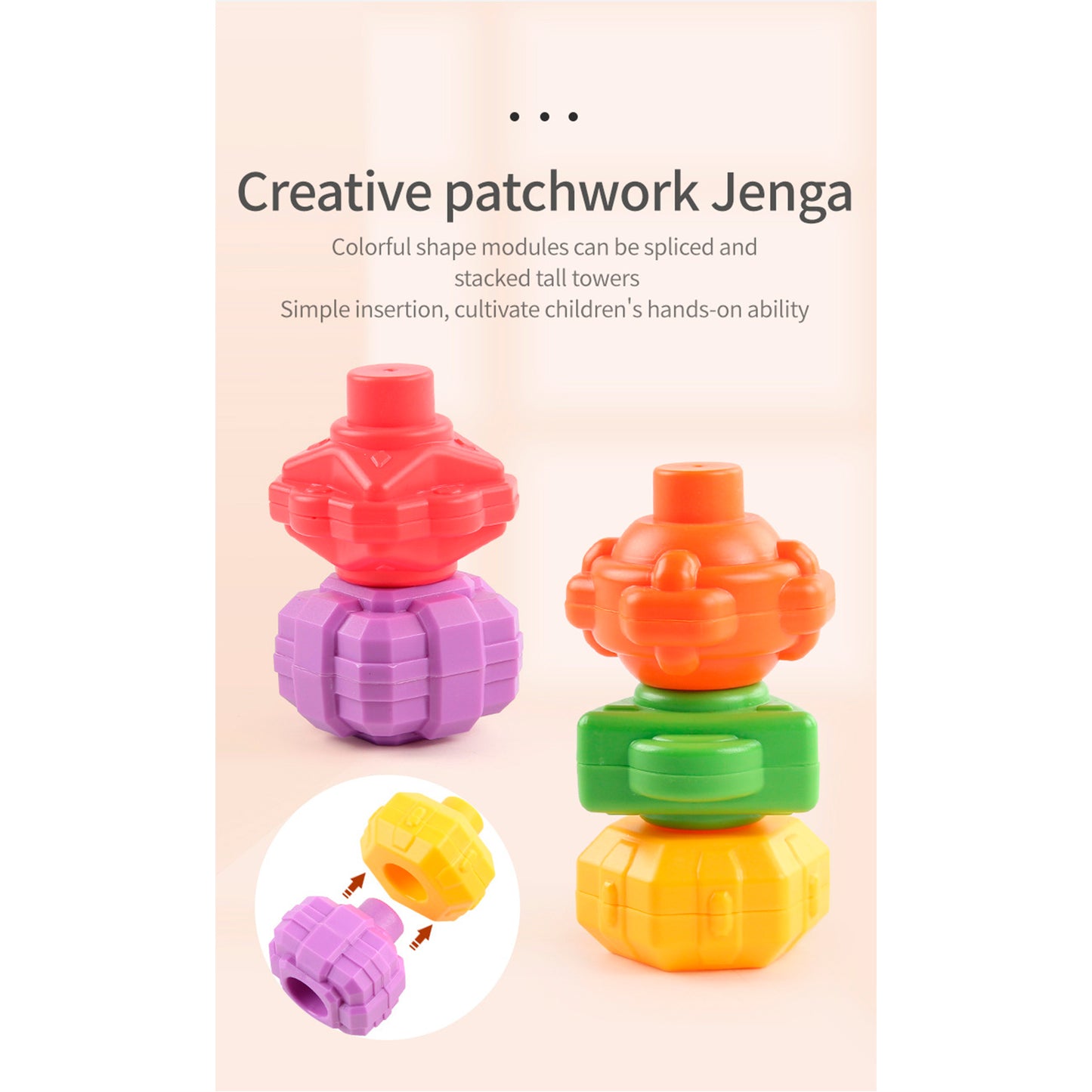 Cubo de Estimulación Sensorial de Colores y Formas para Bebés