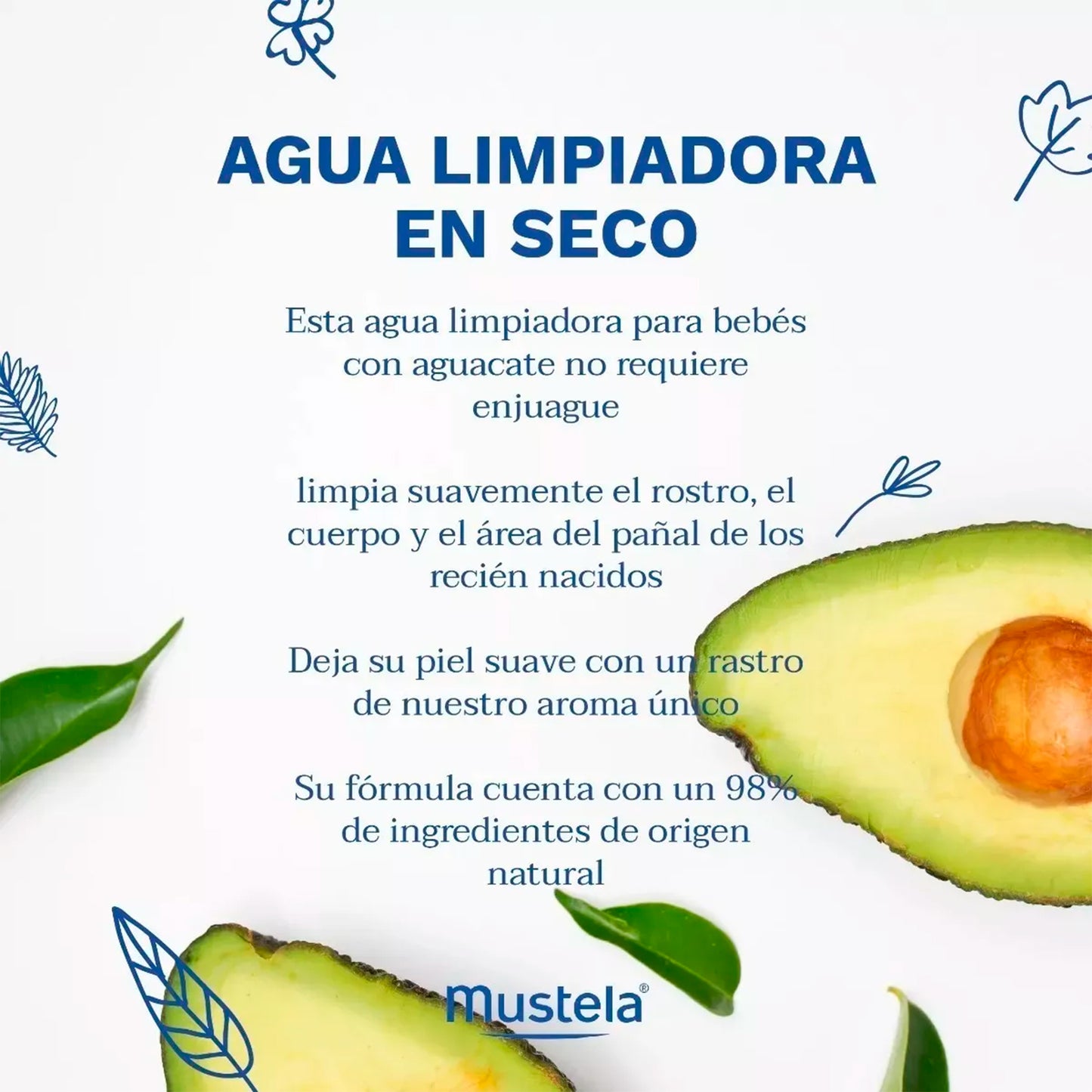 Agua Limpiadora Loción Micelar Sin Enjuague 300ml Mustela