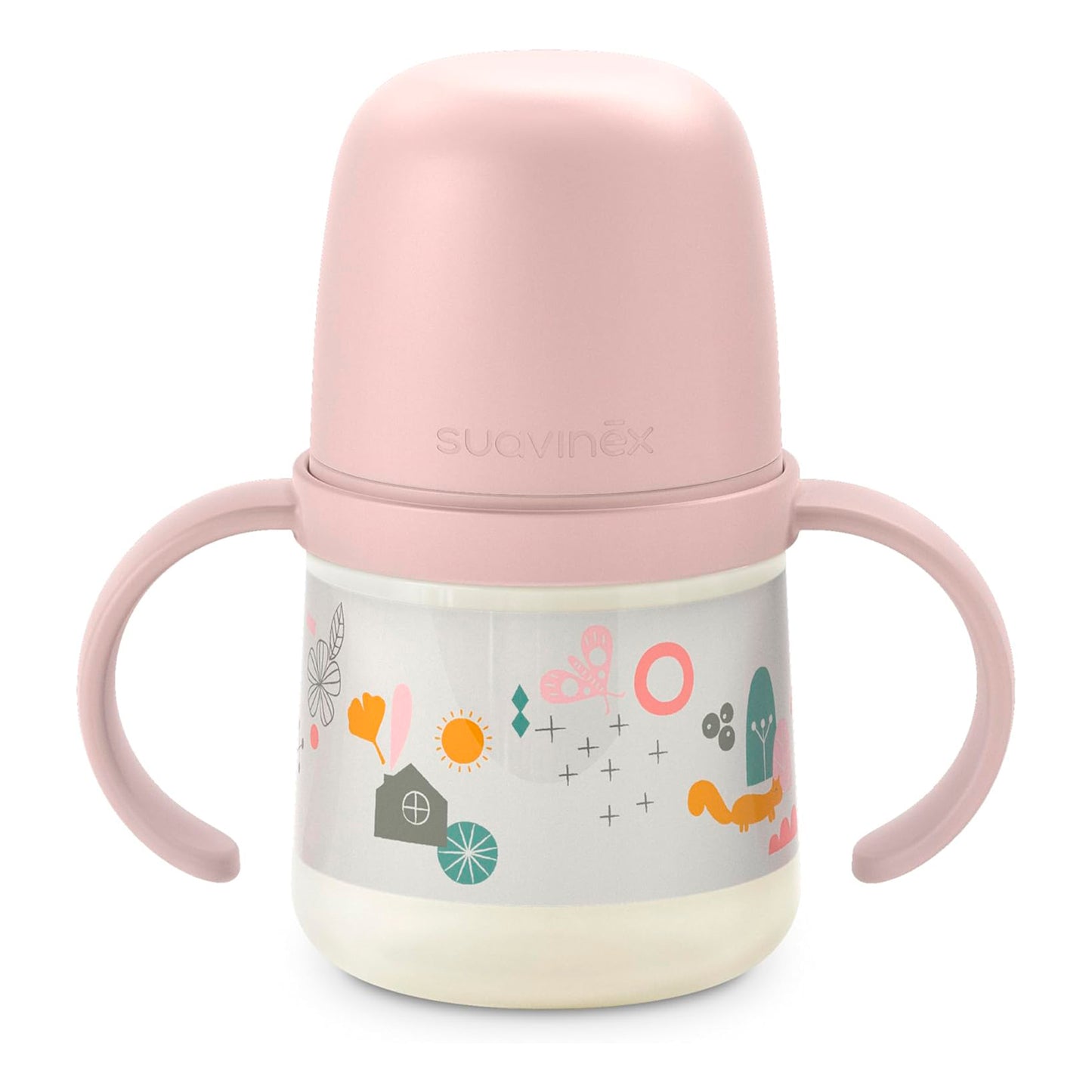 Vaso Mamadera con Asas y Tetina Silicona 150ml 6m+ Suavinex