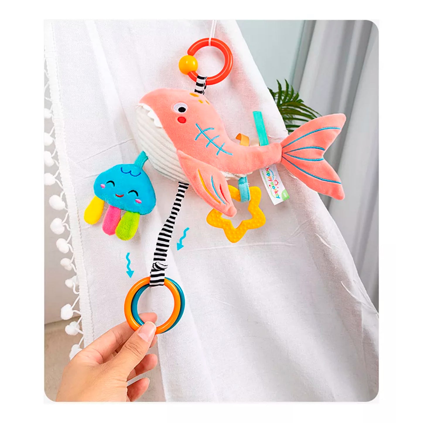 Móviles Sonajeros De Juguete Pull Bell Doll Para Bebé