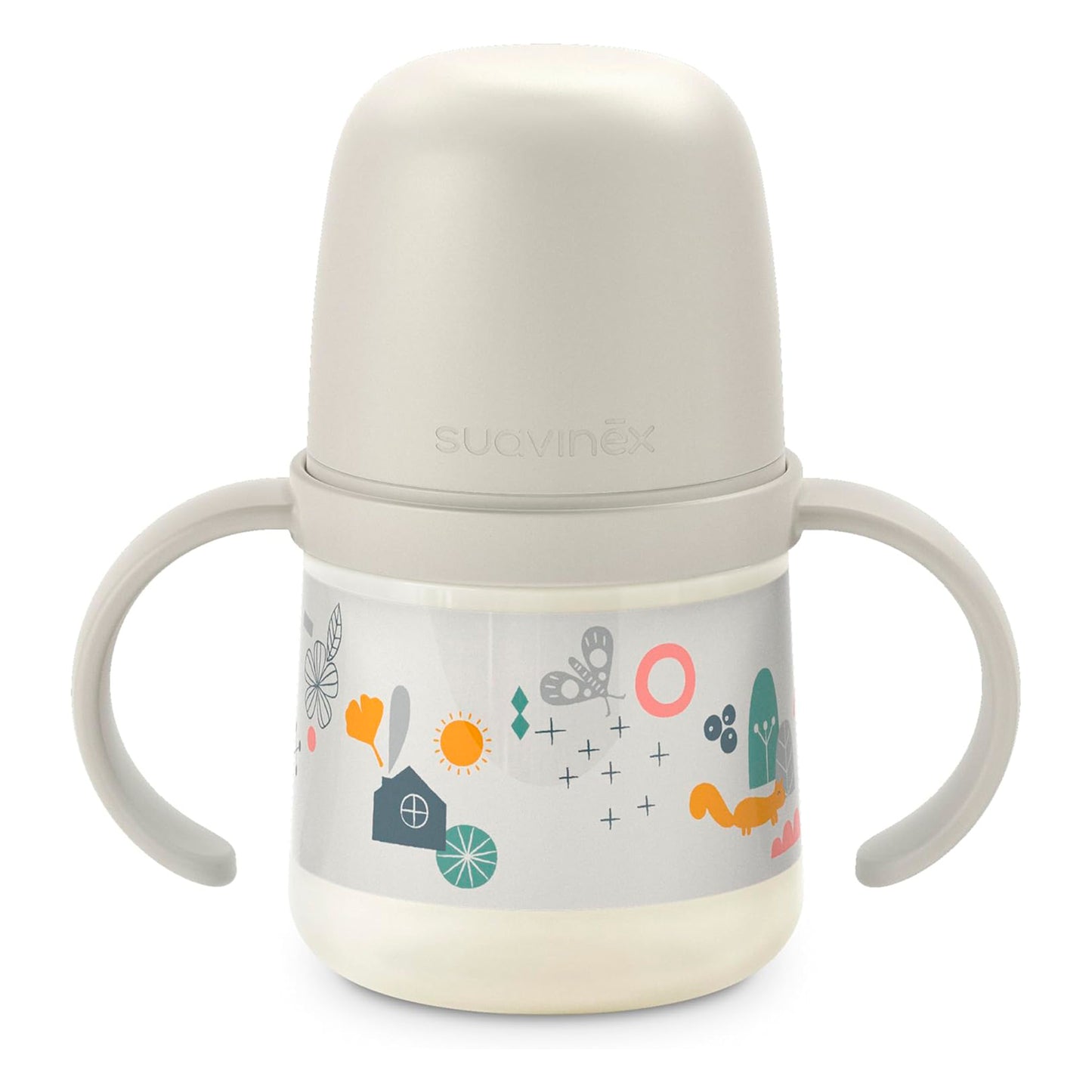 Vaso Mamadera con Asas y Tetina Silicona 150ml 6m+ Suavinex