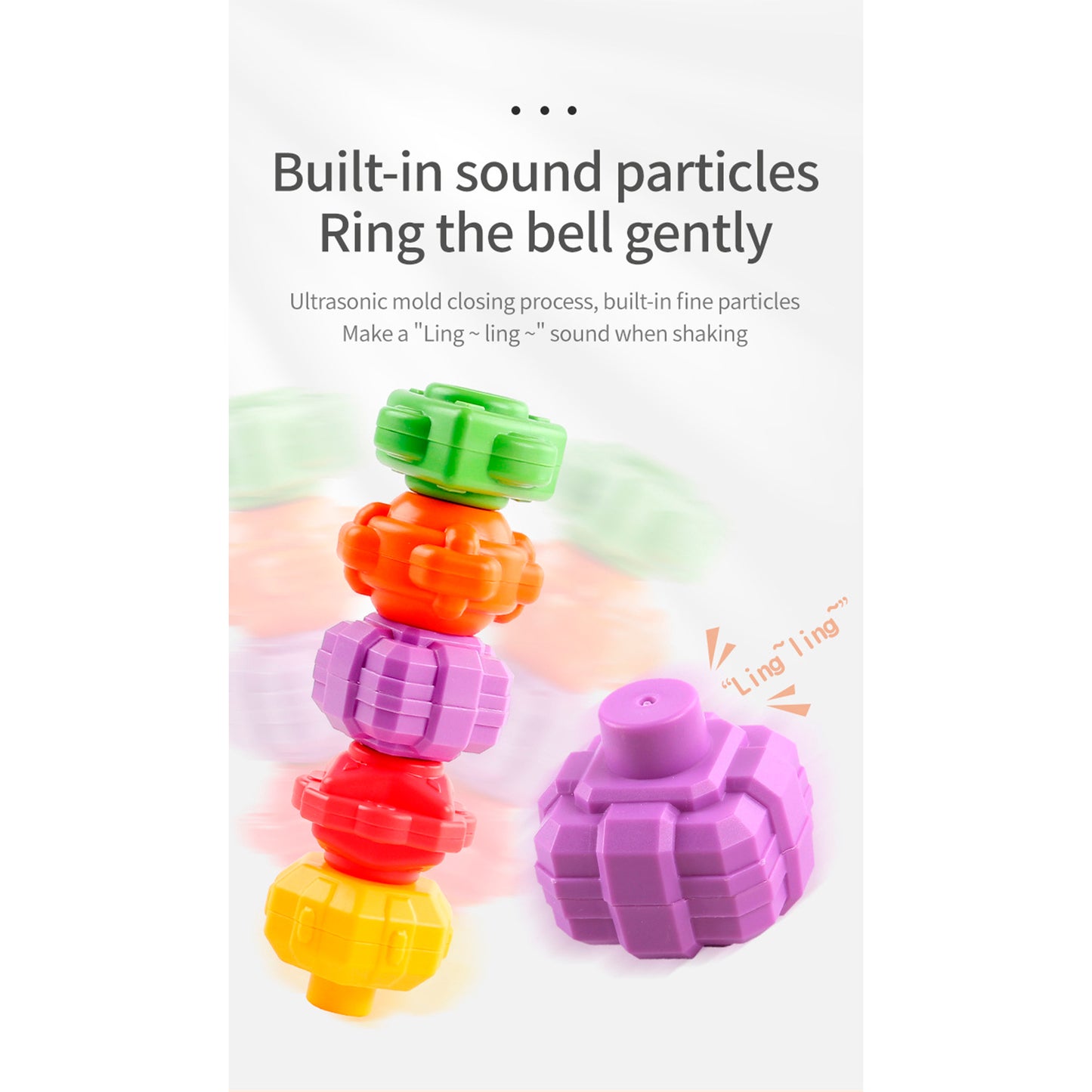 Cubo de Estimulación Sensorial de Colores y Formas para Bebés