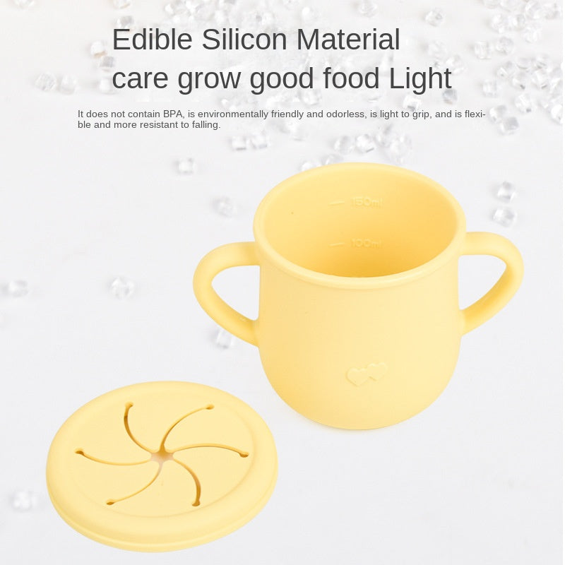Porta Snacks y Fruta Taza De Silicona para Bebé
