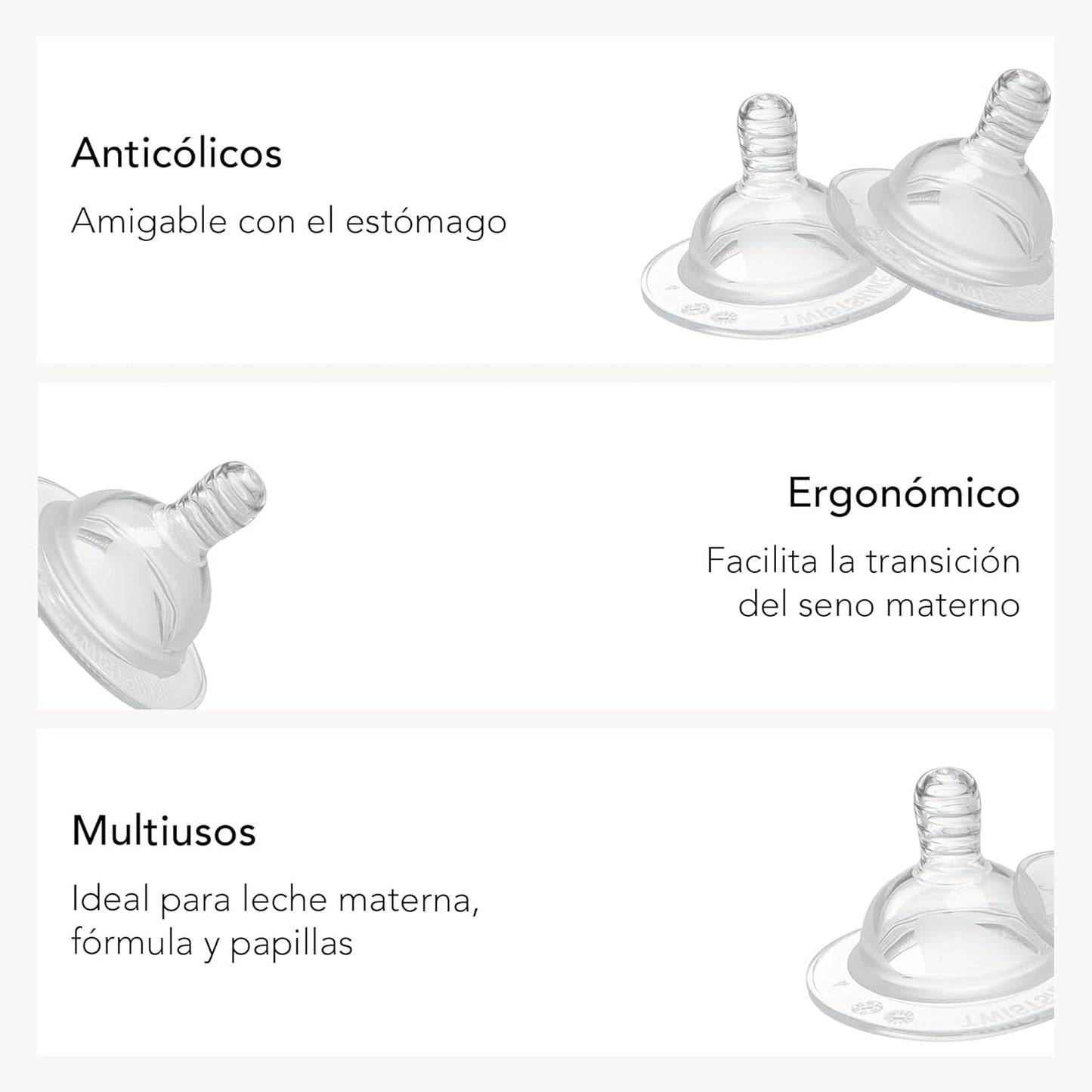 Tetinas Anticólicos 2 unidades Twistshake