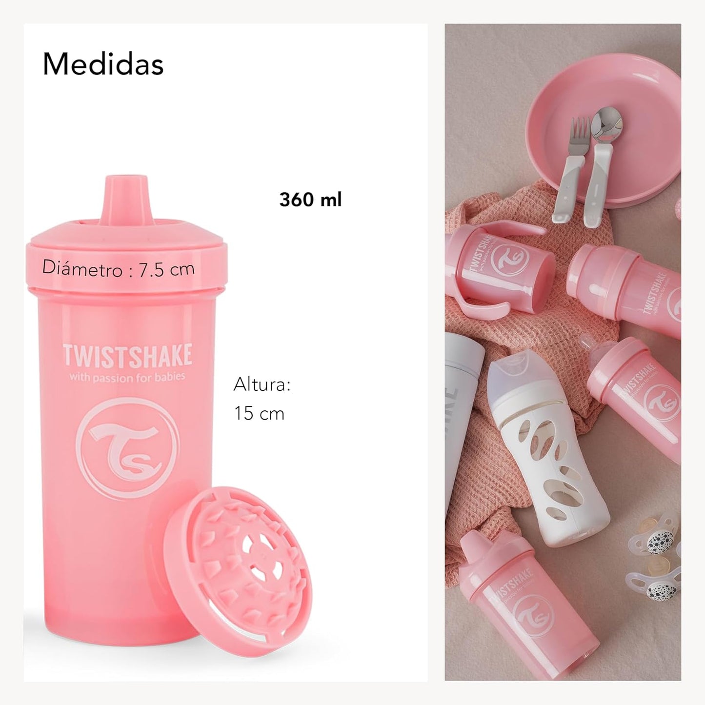 Vaso Kid Cup 360ml 12m+ Twistshake