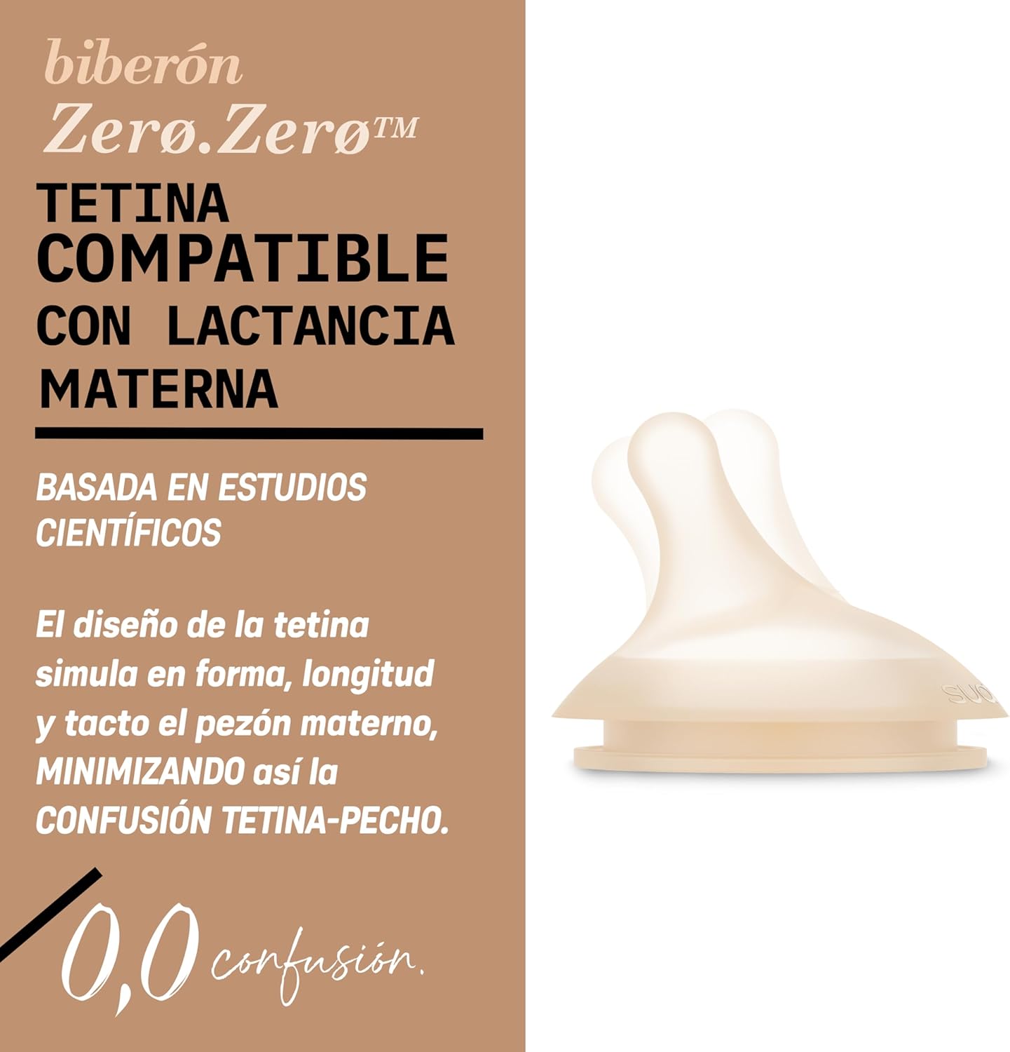 Mamaderas Anticólico Zero Zero 180ml con Tetina de Flujo Lento 0m+