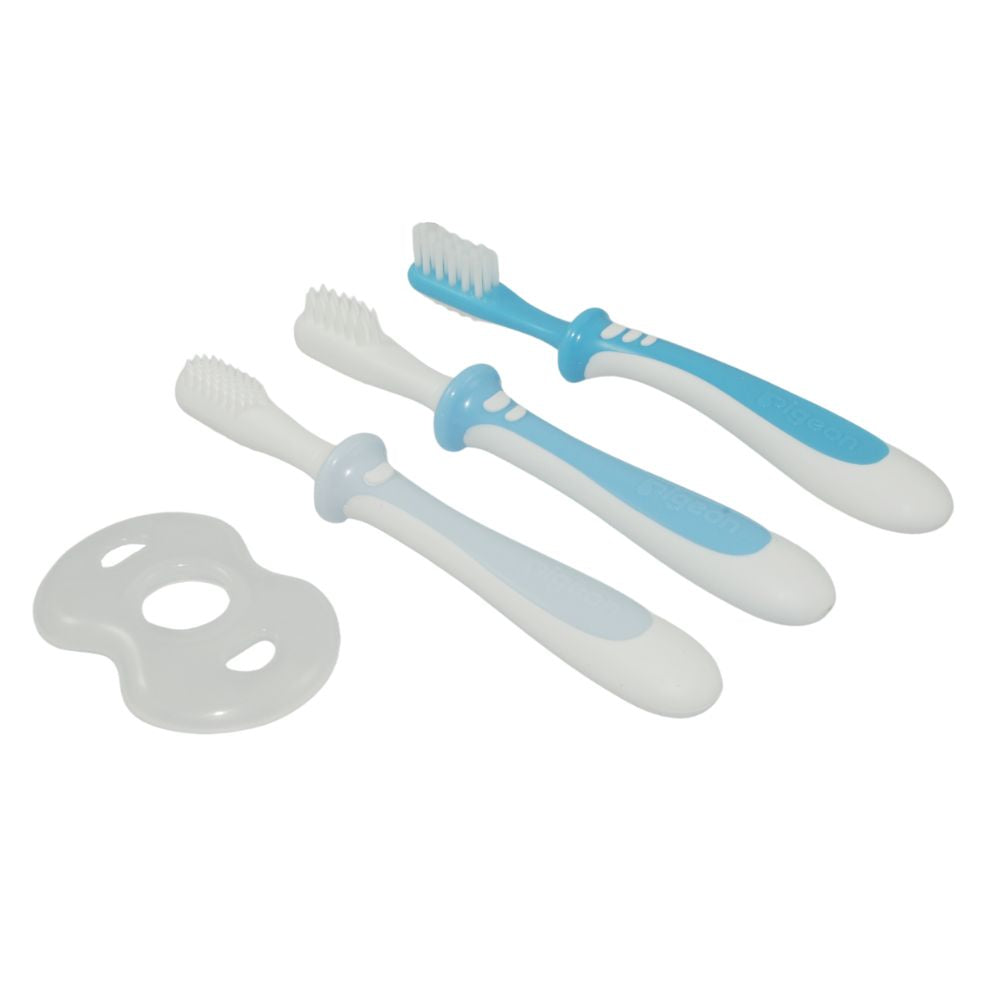 Set cepillos dentales de aprendizaje 3 etapas Pigeon