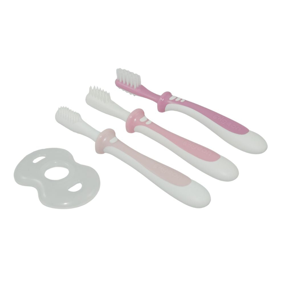 Set cepillos dentales de aprendizaje 3 etapas Pigeon