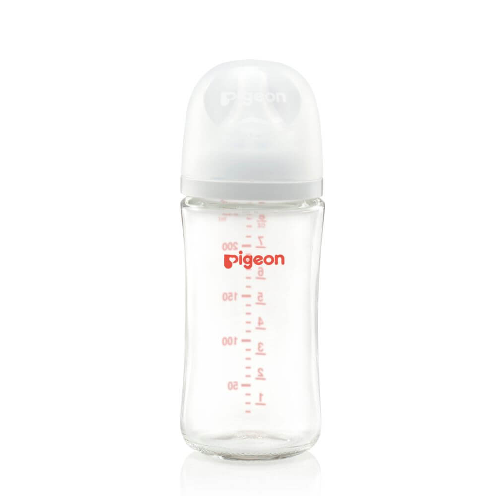 Mamadera 3rd Gen Softouch boca ancha vidrio 240ml Pigeon