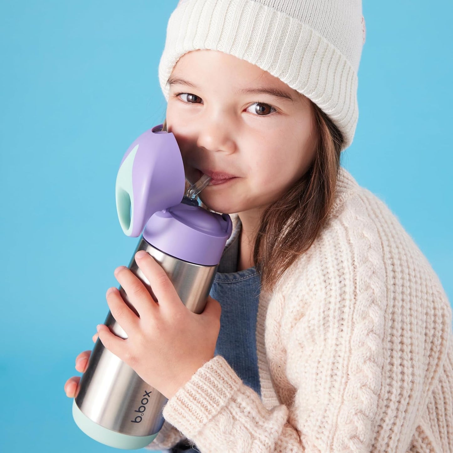 Botella Térmica Con Bombilla 500ml Niños B.box