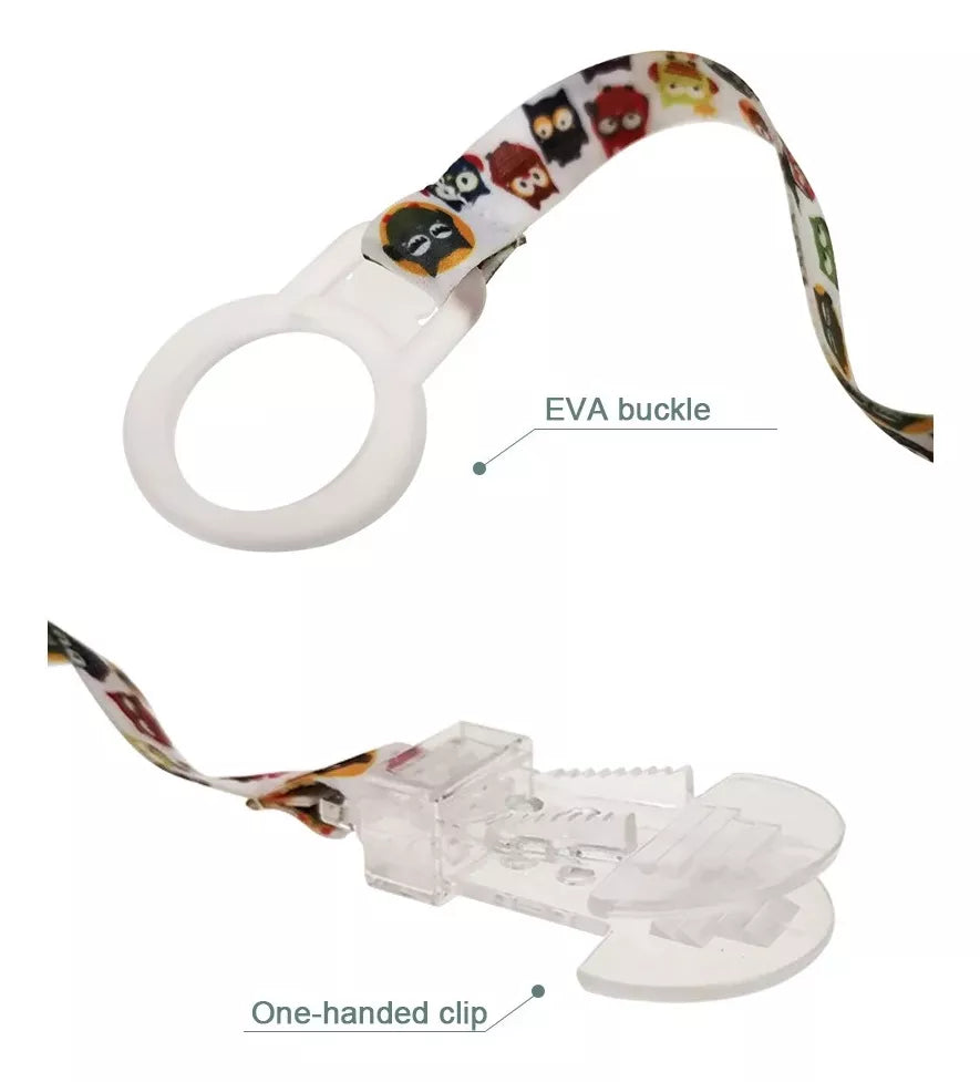 Pack 2 Correas Portachupetes Con Enganche Chupete Sin Anillo
