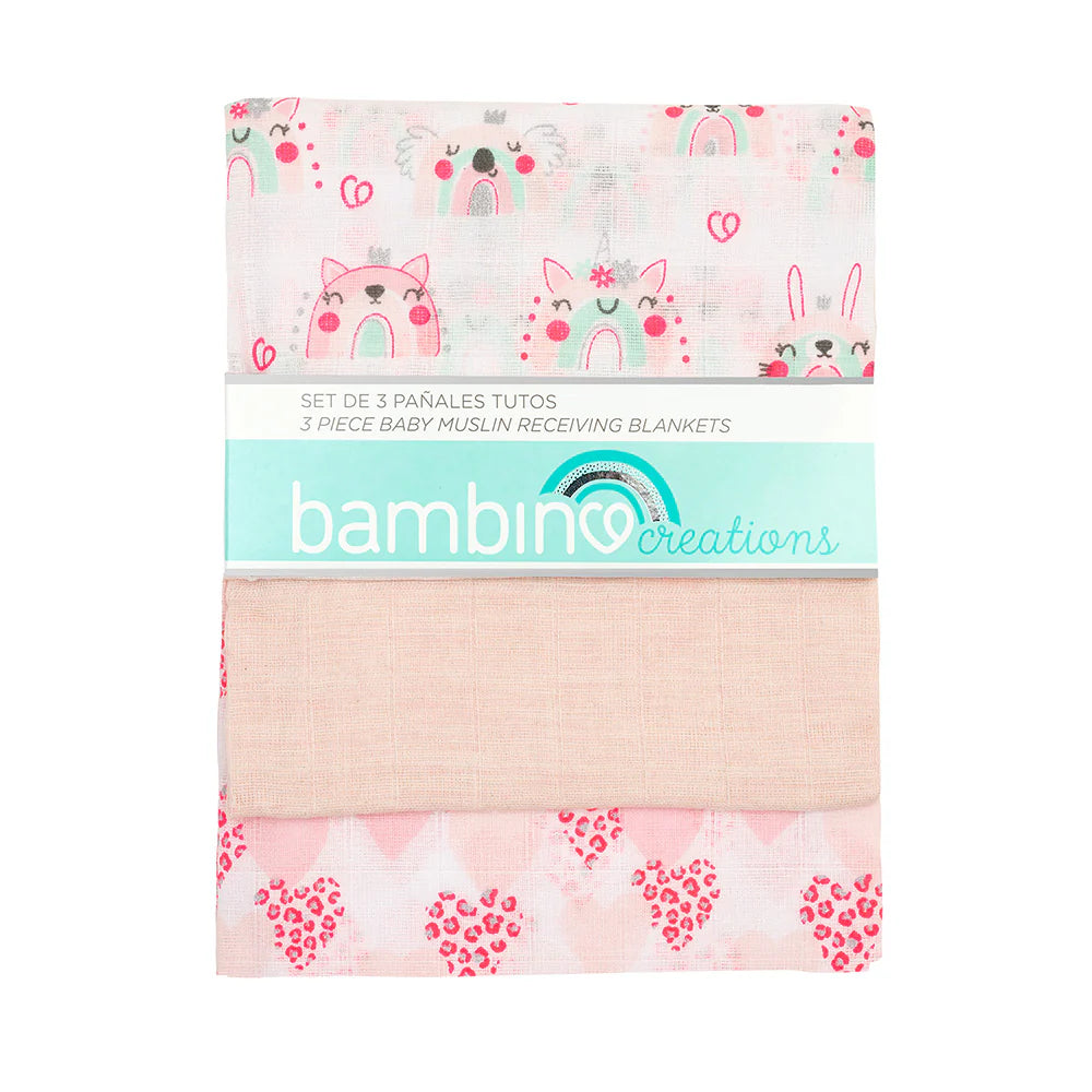 Set 3 Pañales Tuto Rosado Bambino