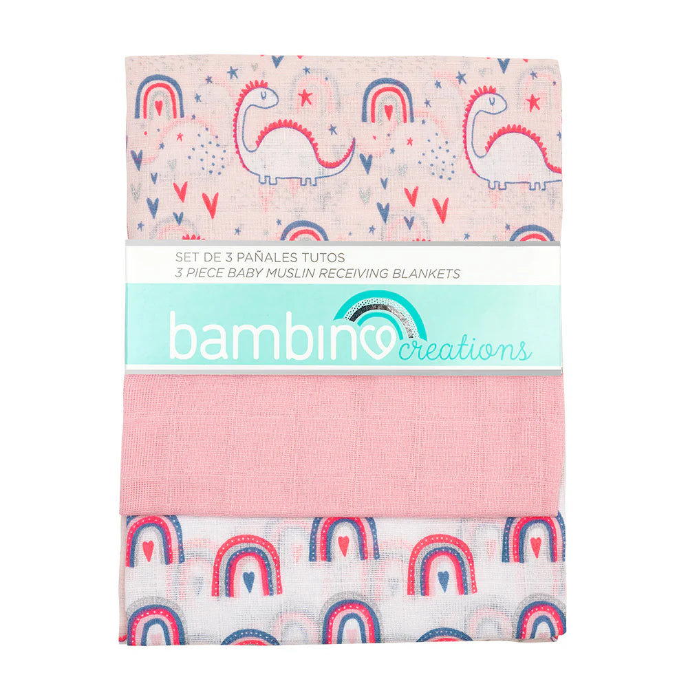Set 3 Pañales Tuto Rosado Bambino