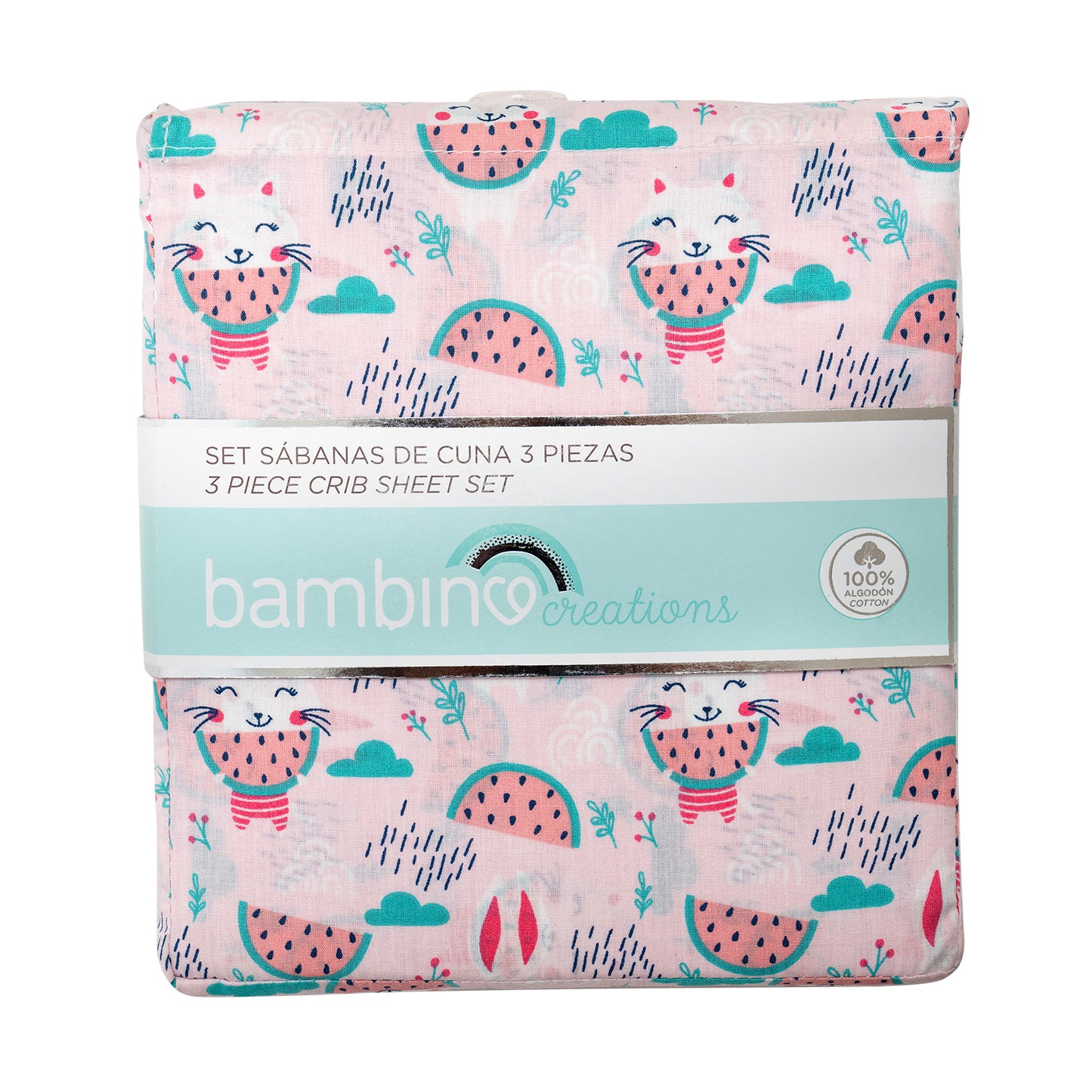 Set de sábanas para cuna 3 piezas Bambino