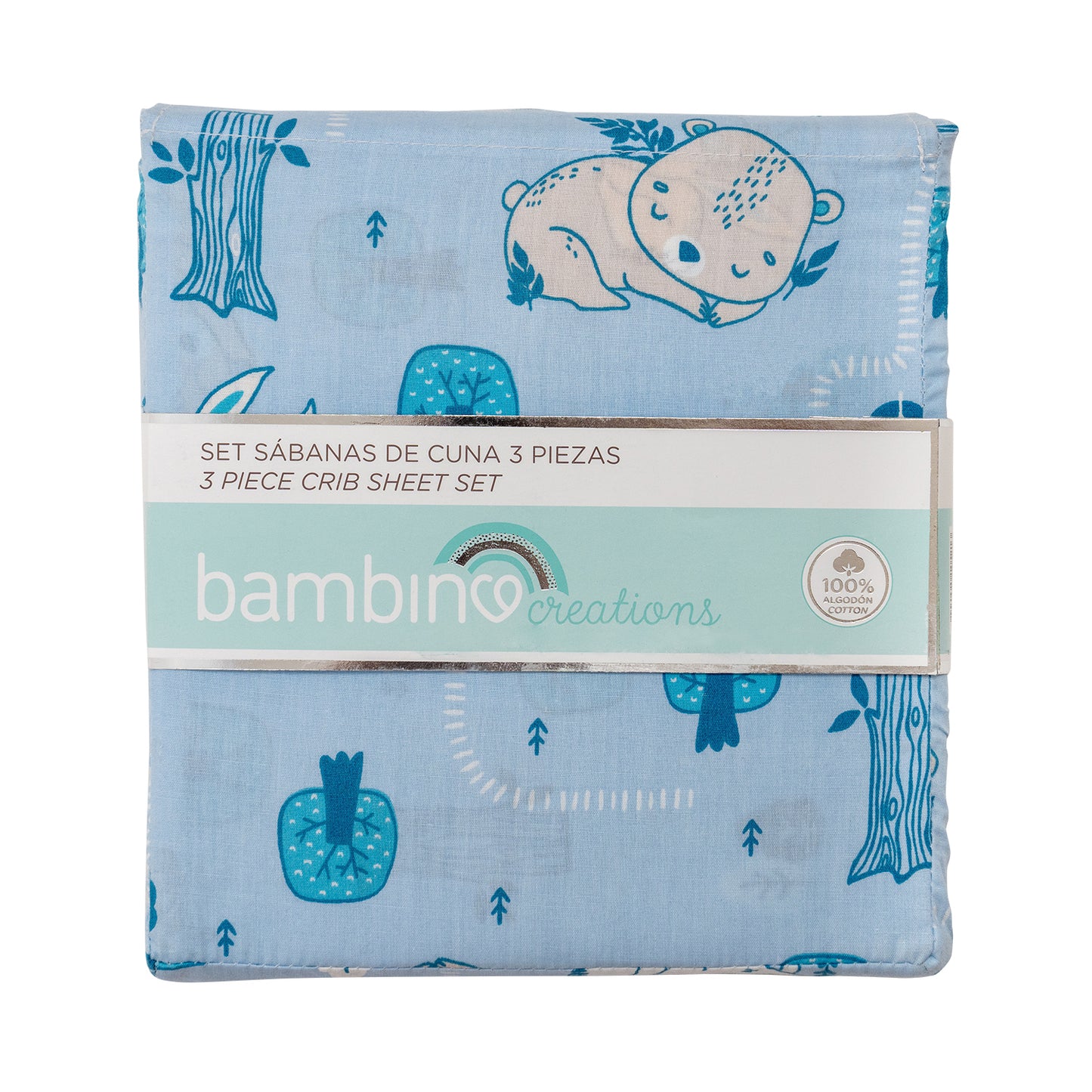 Set de sábanas para cuna 3 piezas Bambino