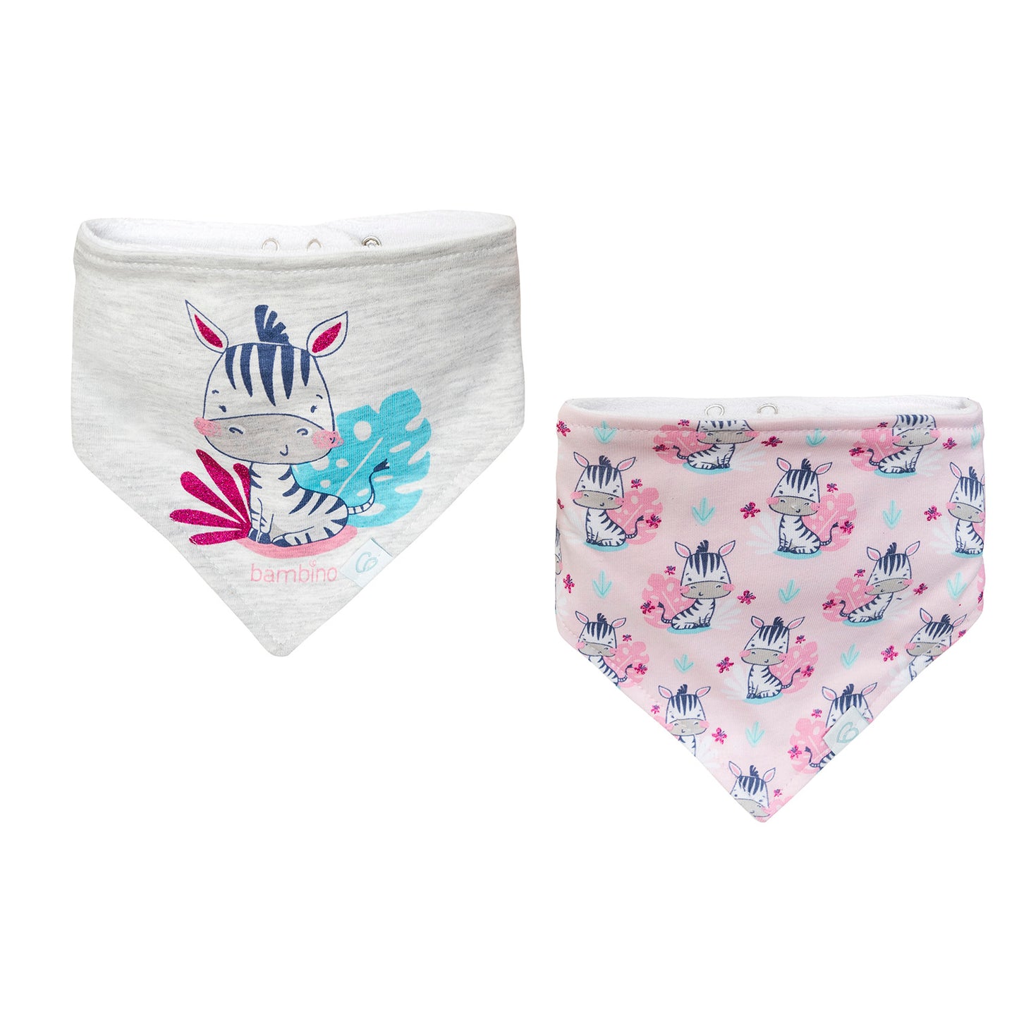 Set 2 Baberos Bandana Algodón Bambino