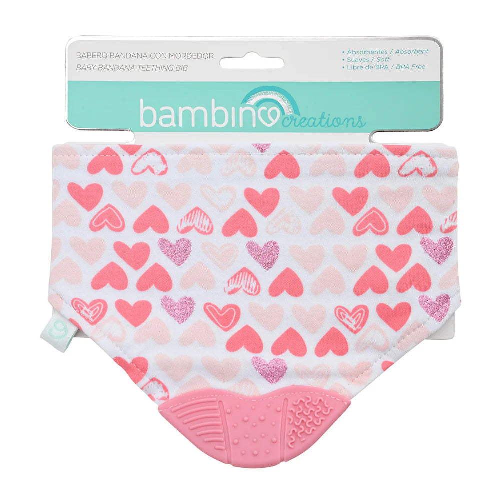 Babero bandana con mordedor Bambino