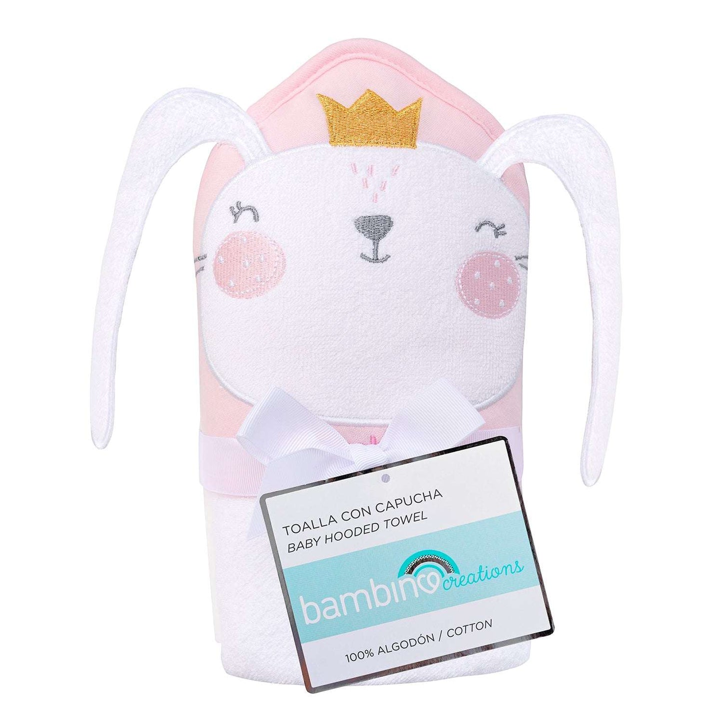 Toalla con Capucha 100% algodón Bambino