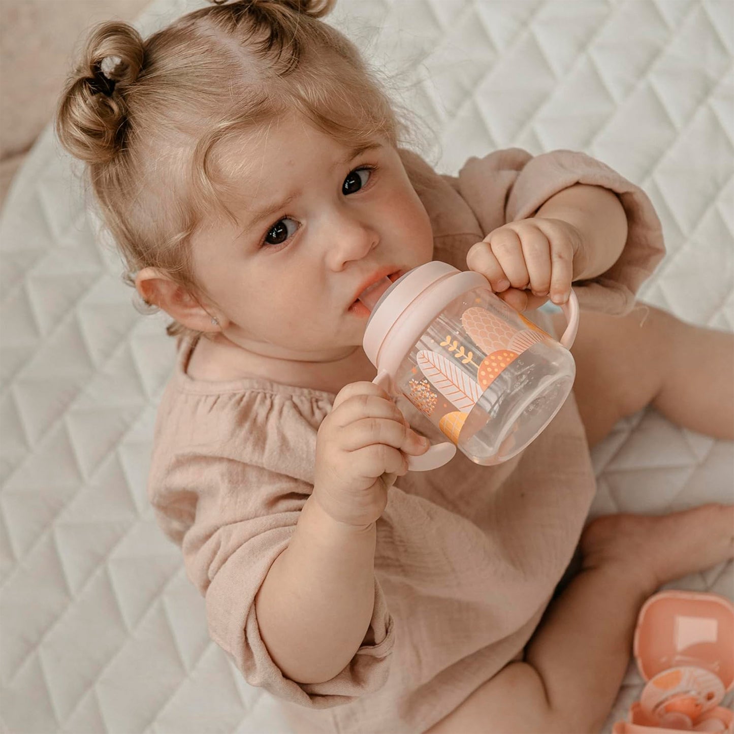 Vaso Mamadera con Asas y Tetina Silicona 150ml 6m+ Suavinex