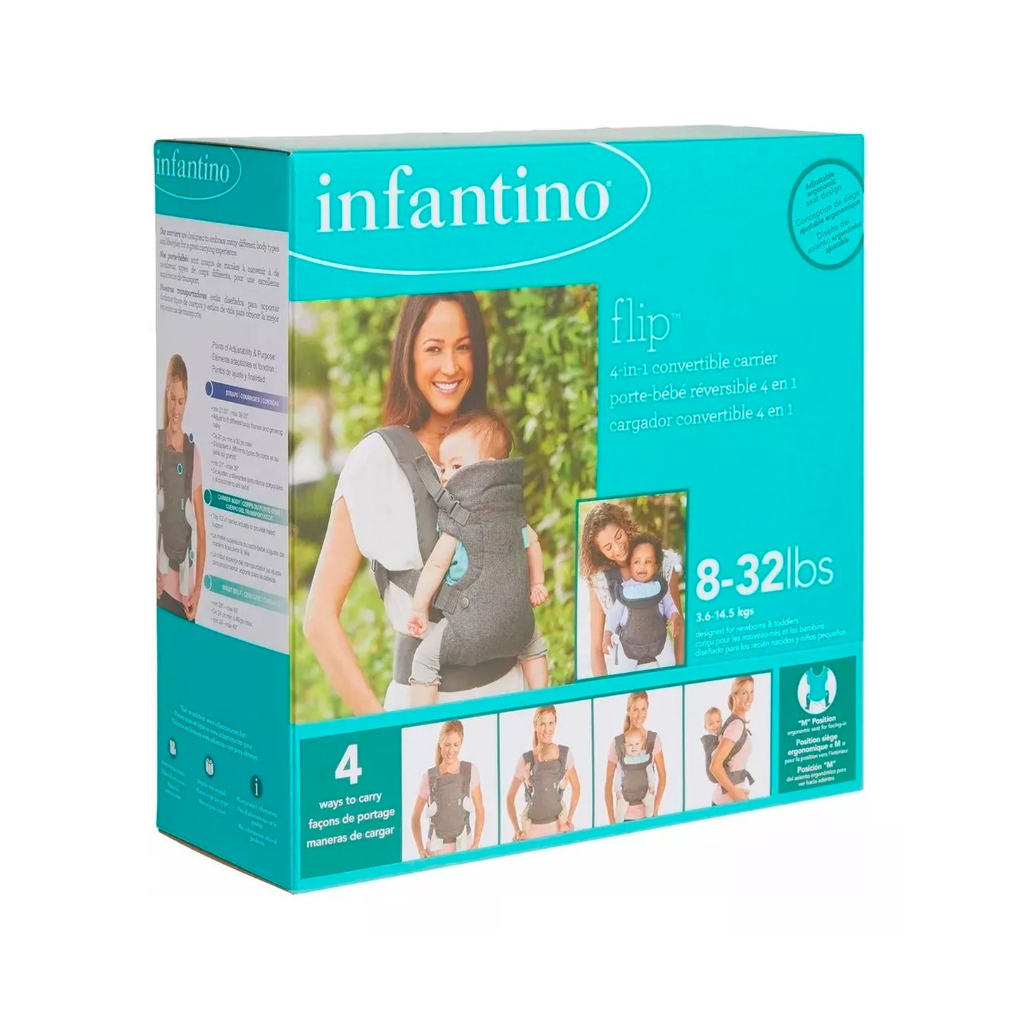 Portabebés Convertible 4 En 1 hasta 14.5kg Infantino