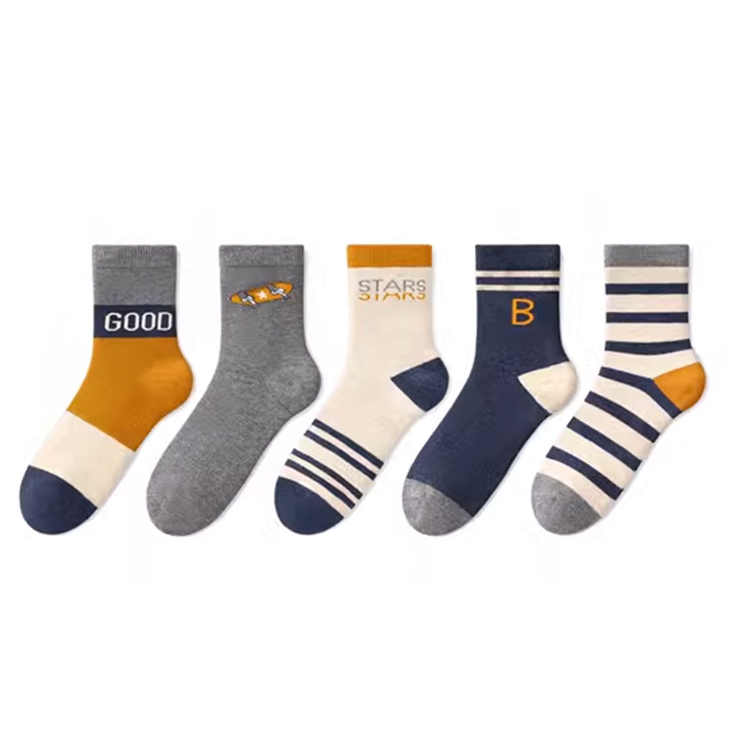 4 Pares Calcetines Cortos Infantiles Diseños Surtidos Niduo Bear