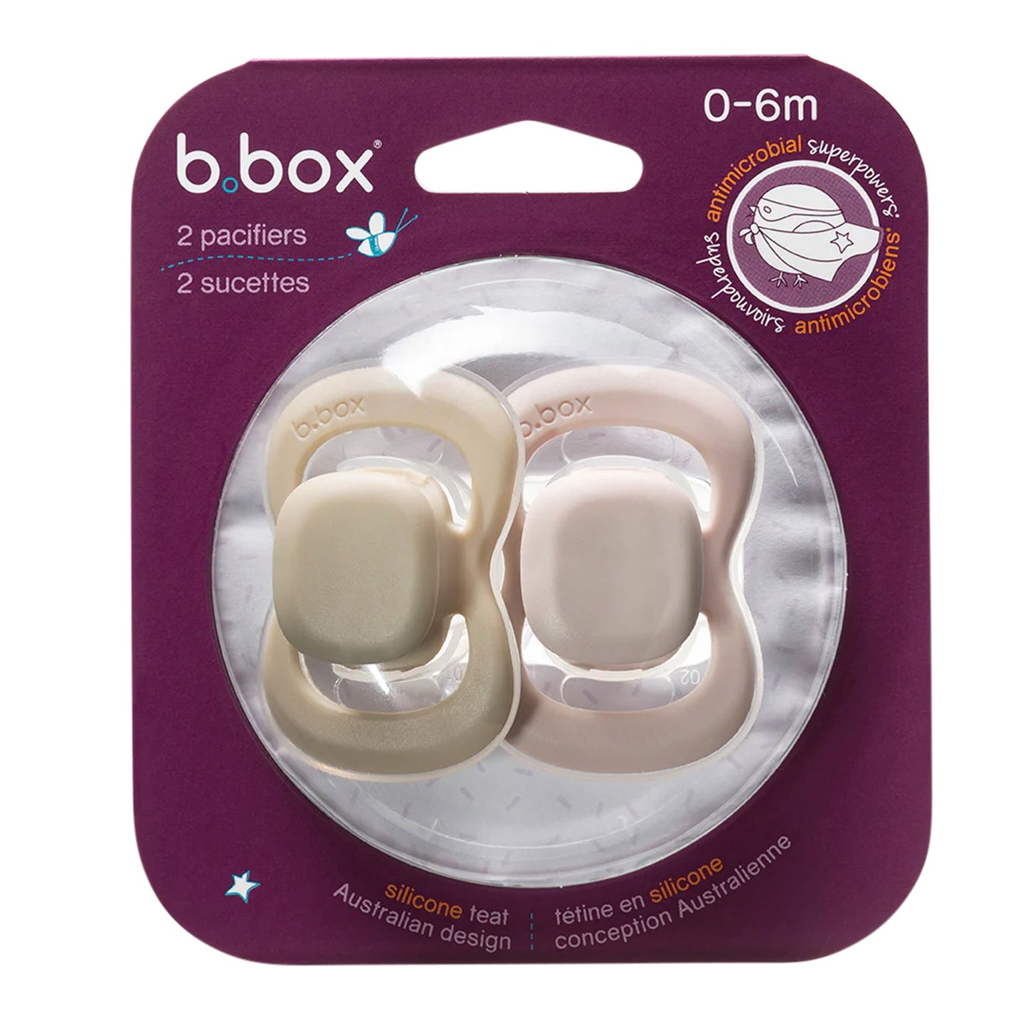 Chupete de Silicona Glow 0-6 meses B.box