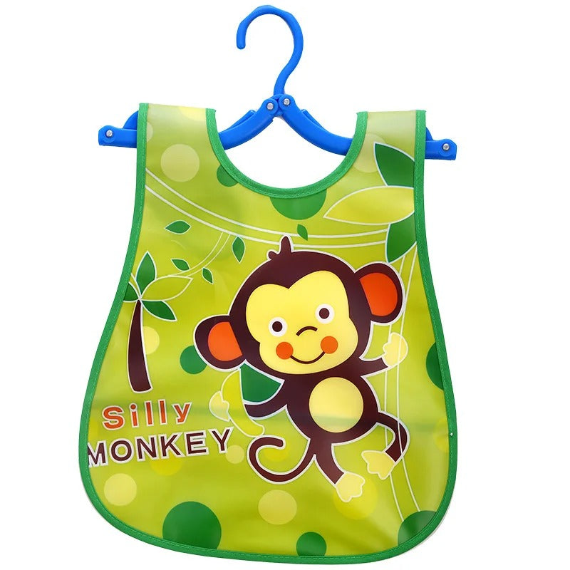 Pack 3 Baberos sin mangas Impermeables de Alimentación Para Bebés