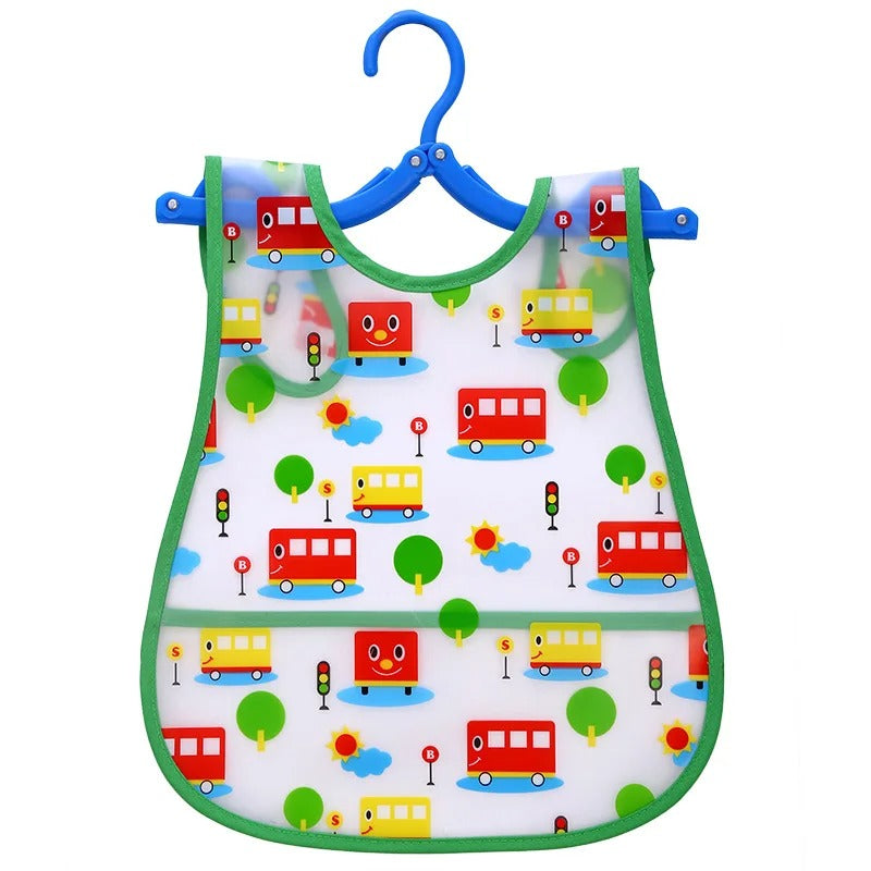 Pack 3 Baberos sin mangas Impermeables de Alimentación Para Bebés
