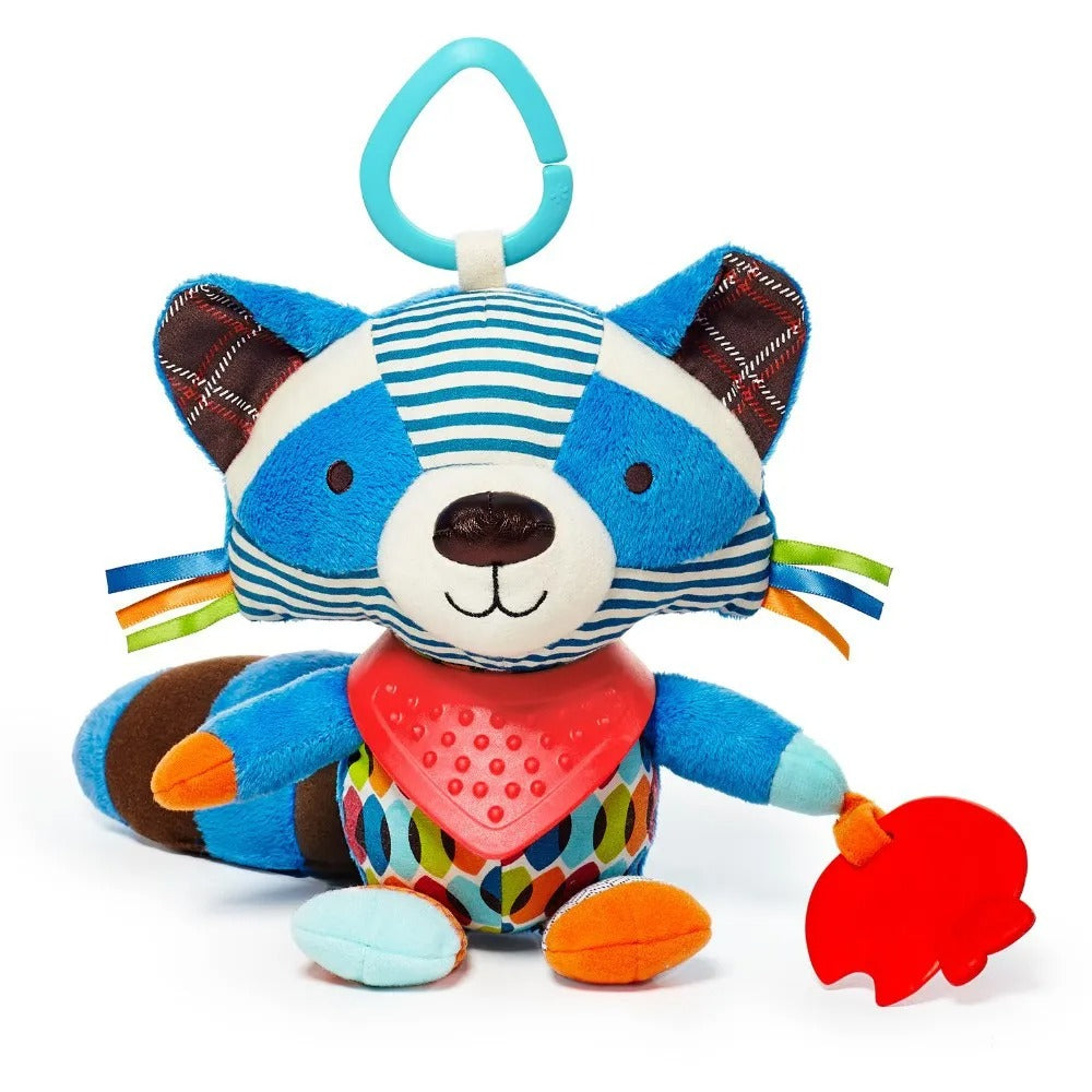 Móvil Coche Peluche Animalitos Sensorial sonajero con mordedor para bebé