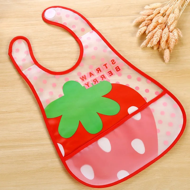 Pack 3 Baberos sin mangas Impermeables de Alimentación Para Bebés