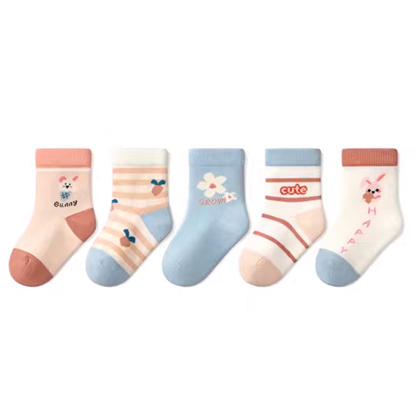 4 Pares Calcetines Cortos Infantiles Diseños Surtidos Niduo Bear
