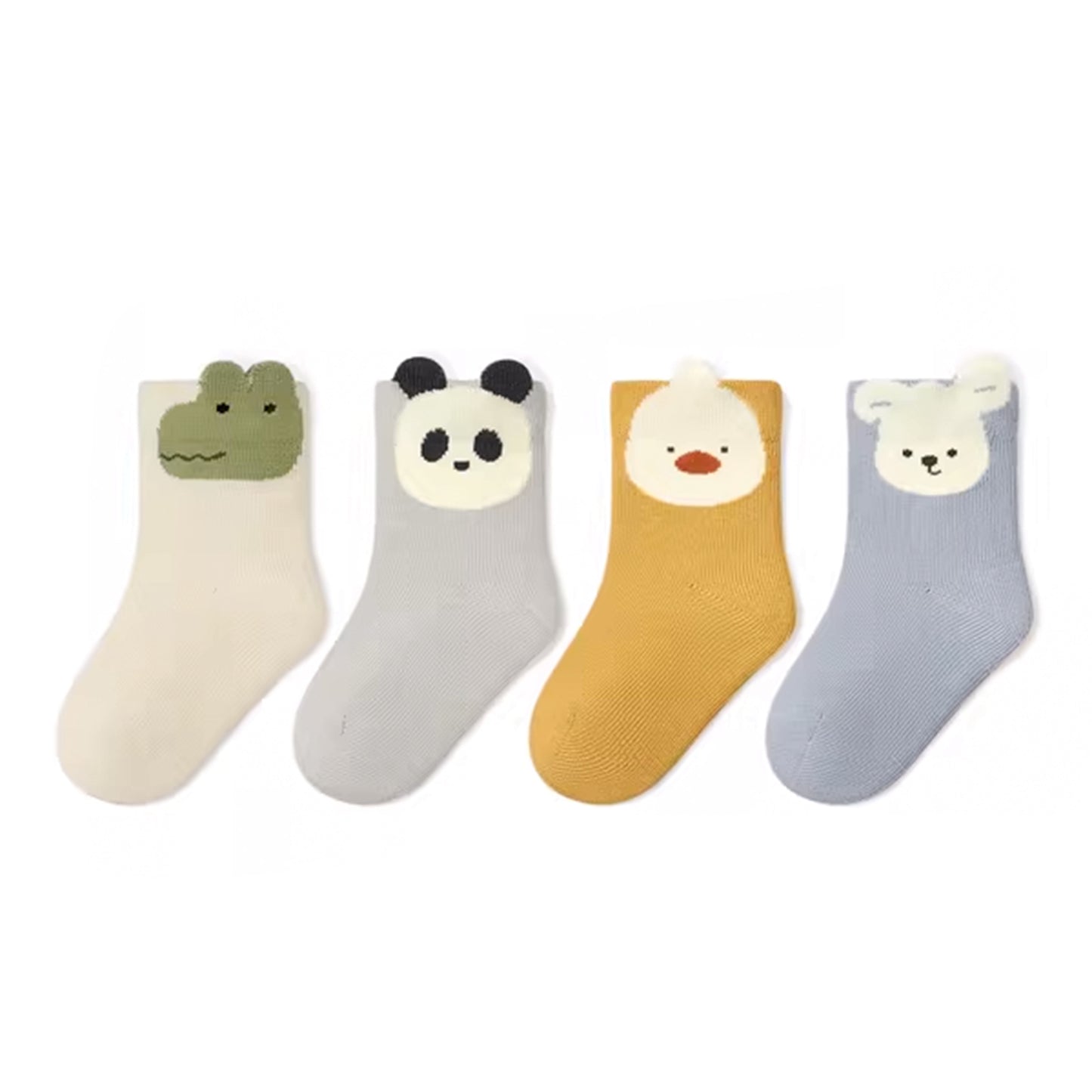 4 Pares Calcetines Cortos Infantiles Diseños Surtidos Niduo Bear