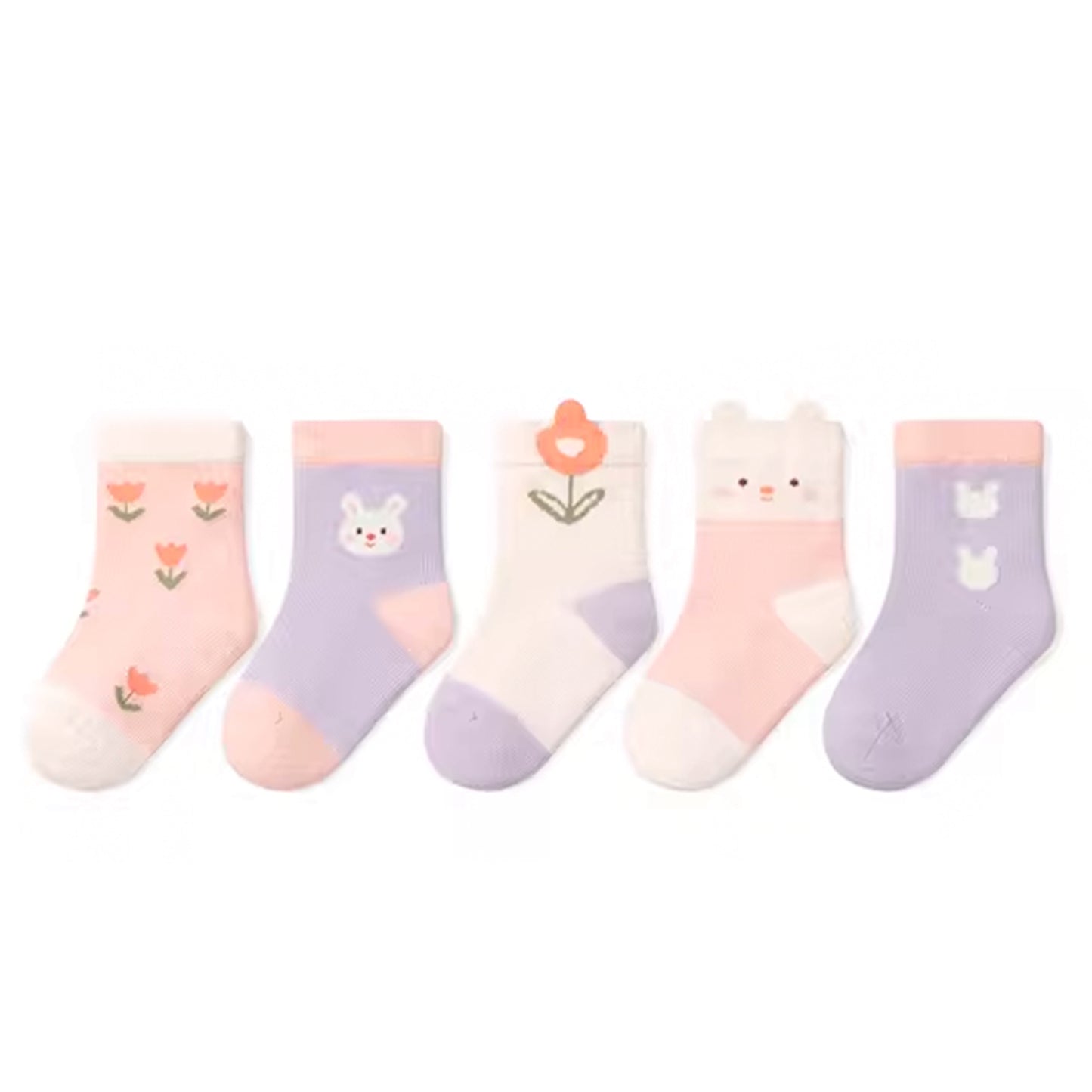 4 Pares Calcetines Cortos Infantiles Diseños Surtidos Niduo Bear
