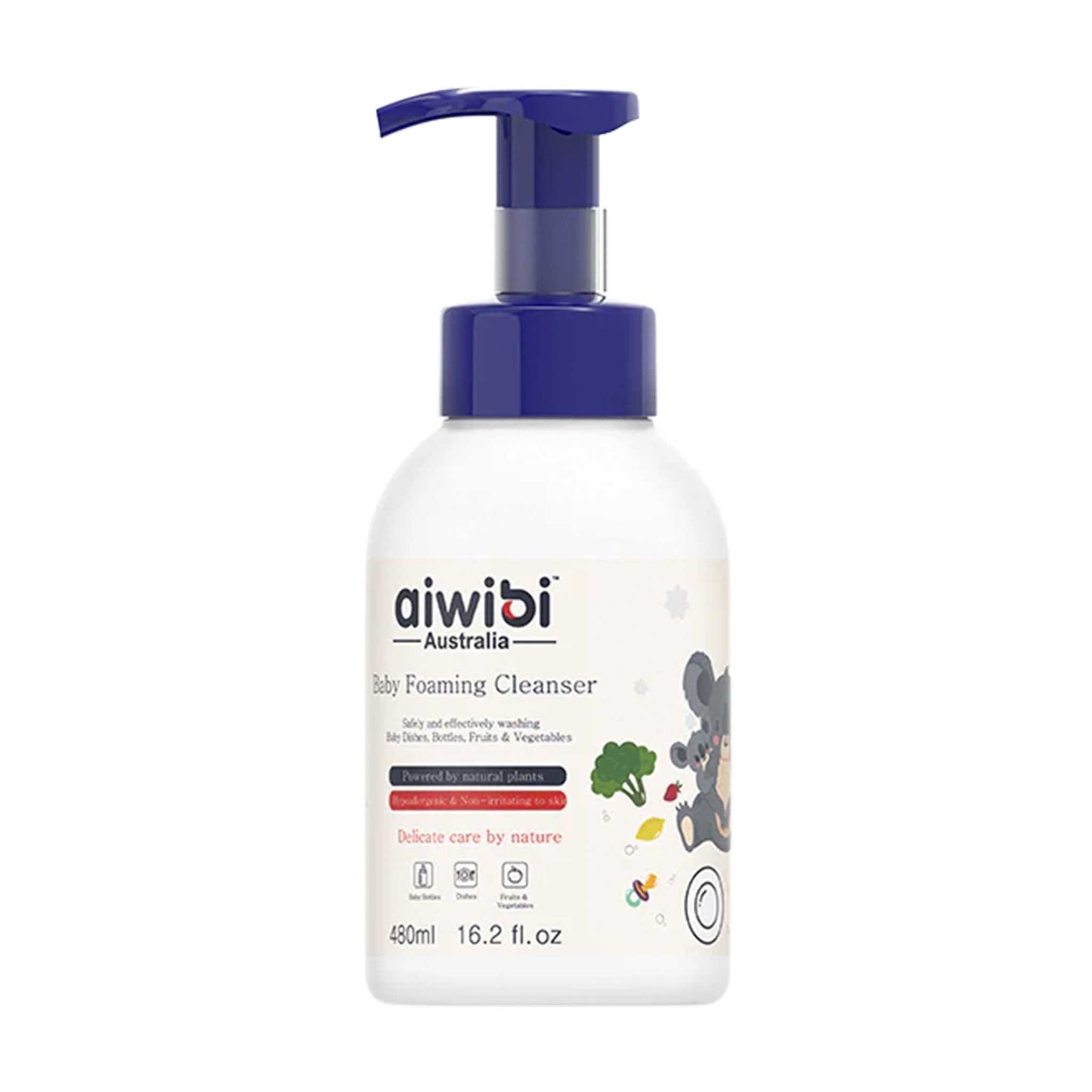 Limpiador Mamaderas, Frutas y Verduras 480ml Aiwibi