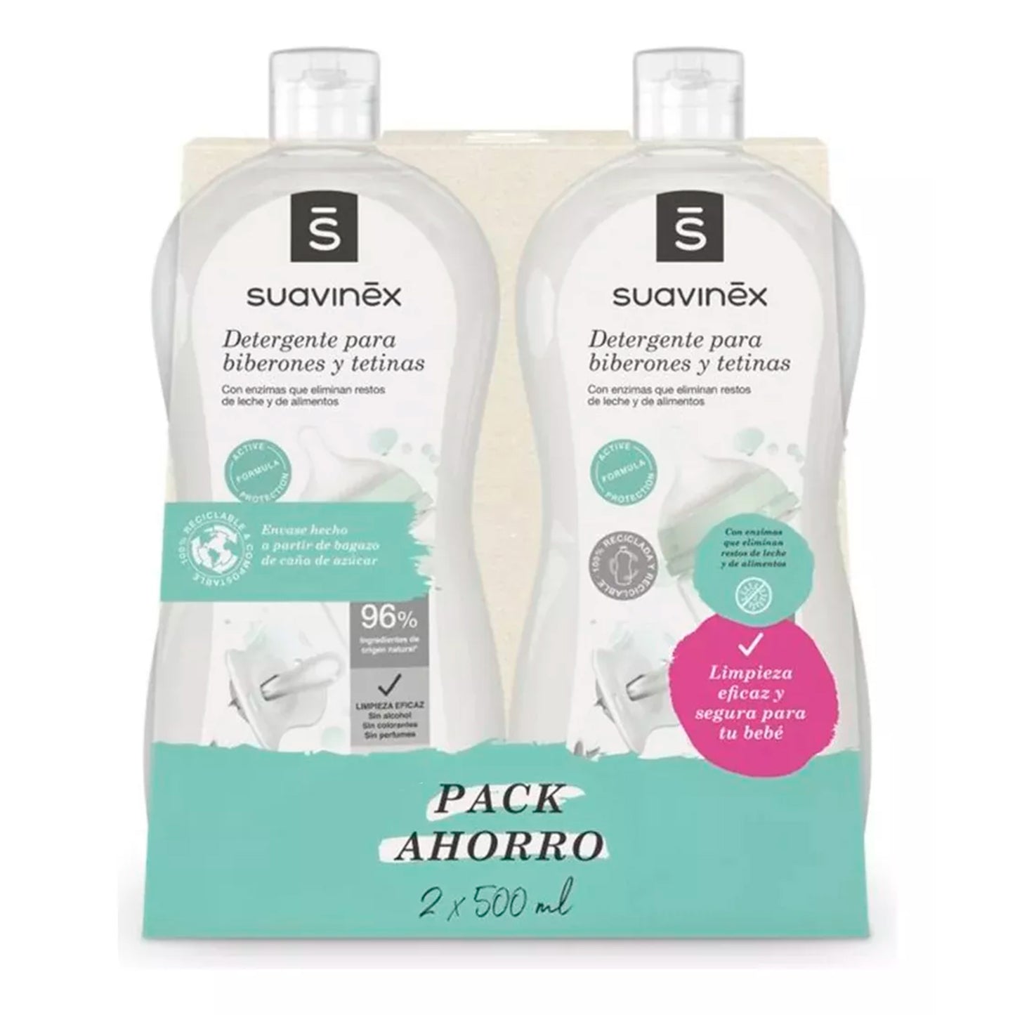Pack 2 Detergentes de Mamaderas y Accesorios 500ml Suavinex