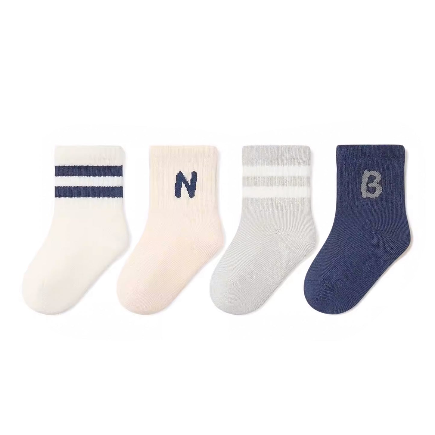 4 Pares Calcetines Cortos Infantiles Diseños Surtidos Niduo Bear
