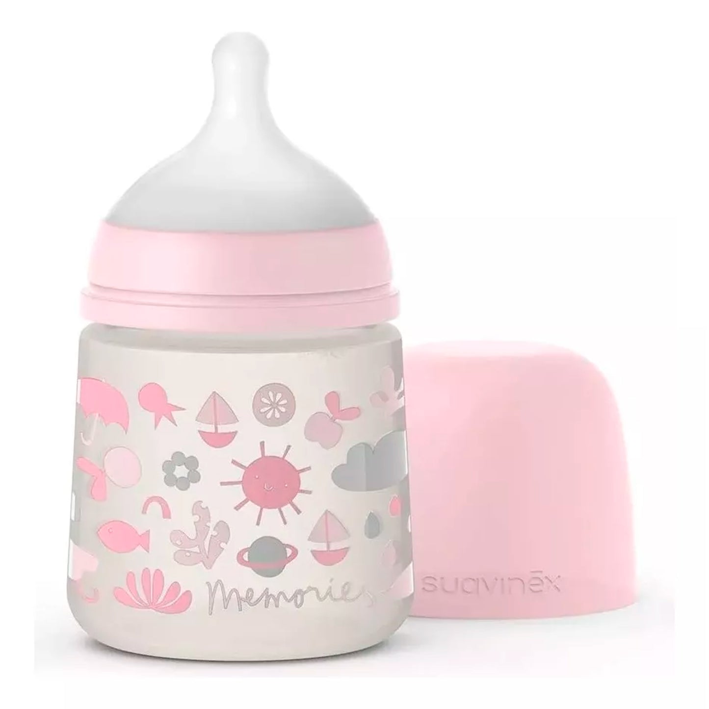 Mamadera con Tetina Fisiologica Sx Pro 150ml Flujo Lento +0m Memories Suavinex