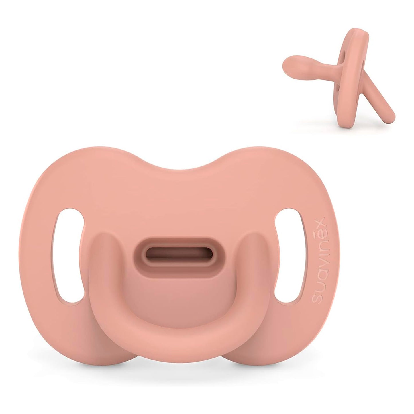 Chupete todo silicona con tetina fisiológica SX Pro, apto para bebés de 0 a 6 meses, diseño suave y flexible, ideal para respetar el desarrollo bucal y ofrecer máxima comodidad.