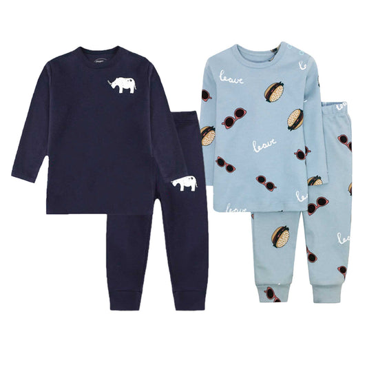 Pack 2 Pijamas Largos De 2 Piezas Algodón Bebé 6-9 a 24-36 Meses