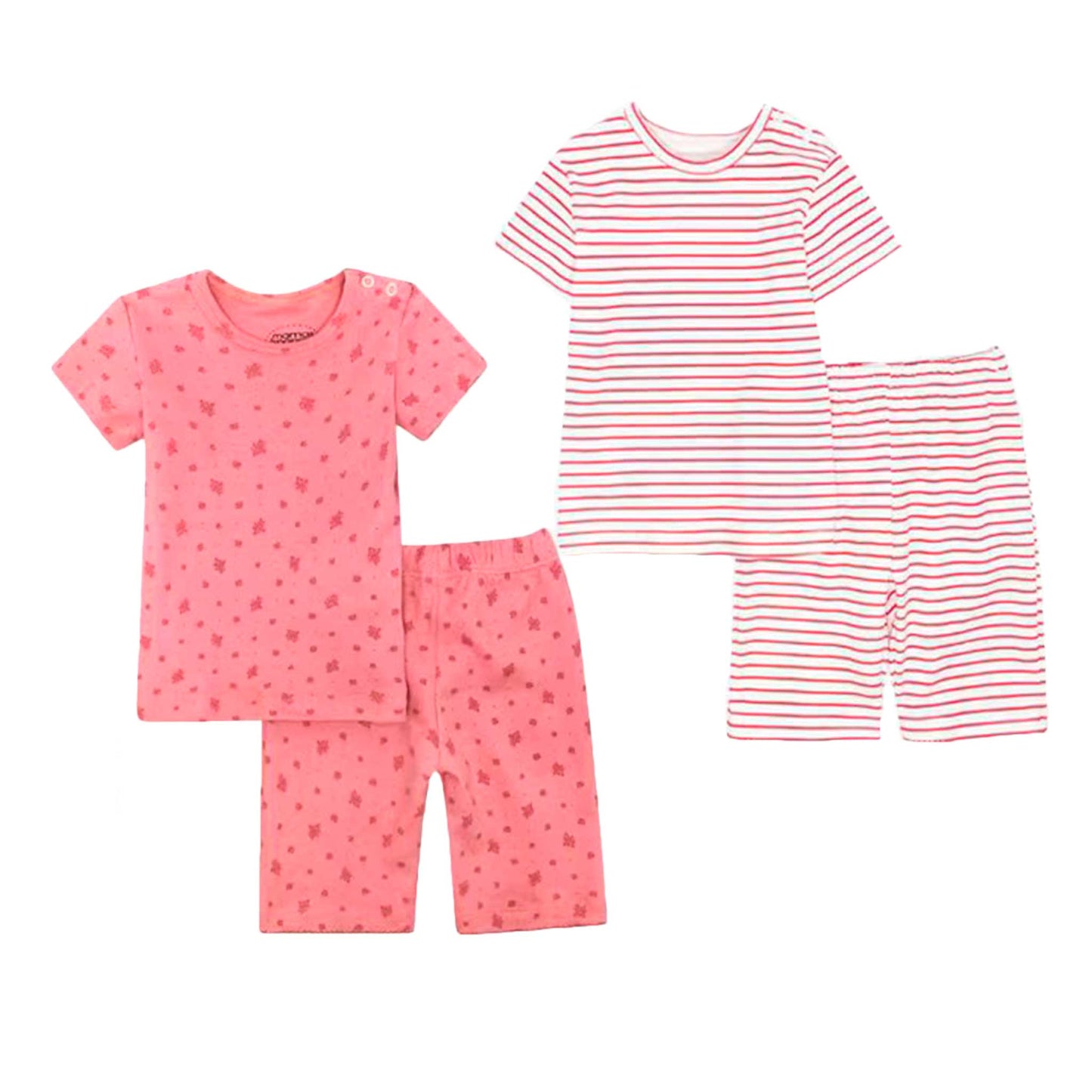 Pack 2 Pijamas Cortos De 2 Piezas Algodón Bebé 6-9 a 24-36 Meses