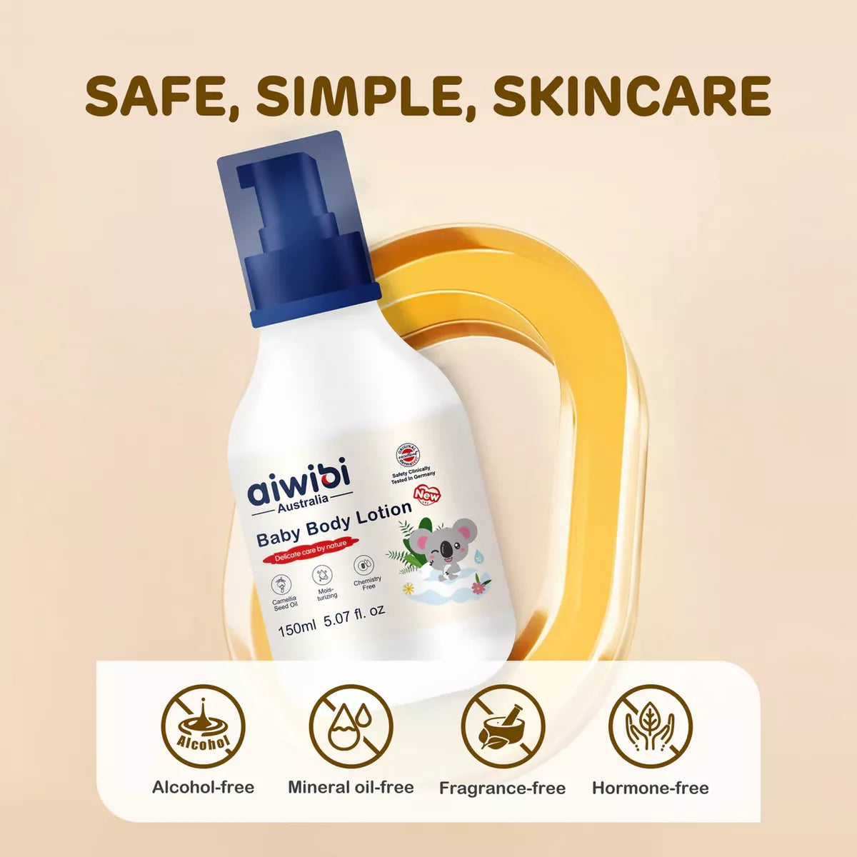 Loción Corporal Para Bebés 150ml Aiwibi