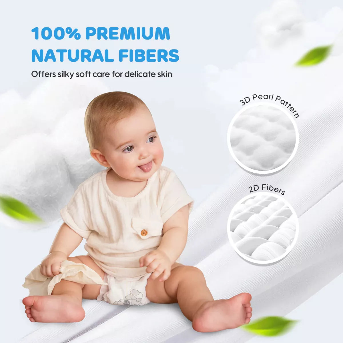 Pañales Bebé Premium Ultra Suave Talla M 30und Aiwibi