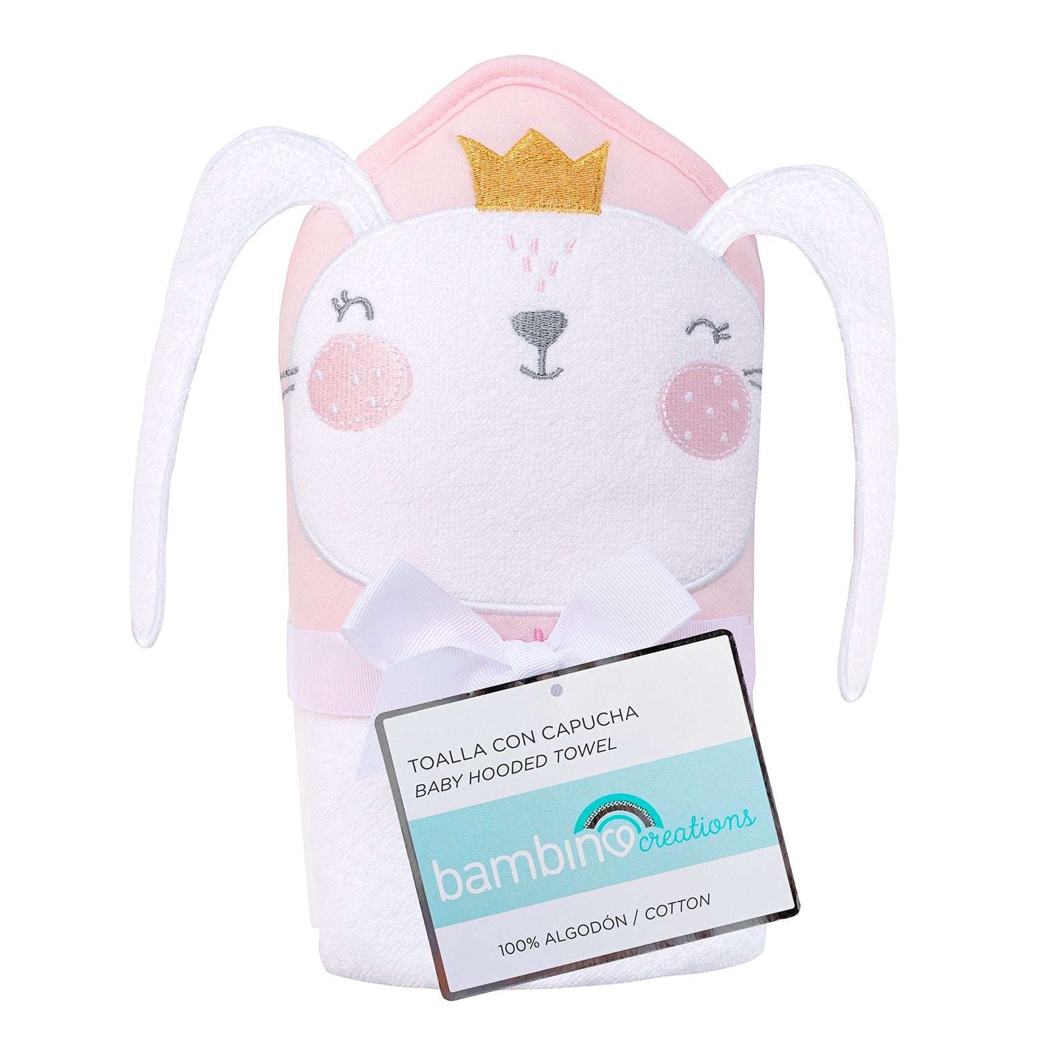Toalla con Capucha 100% algodón Bambino
