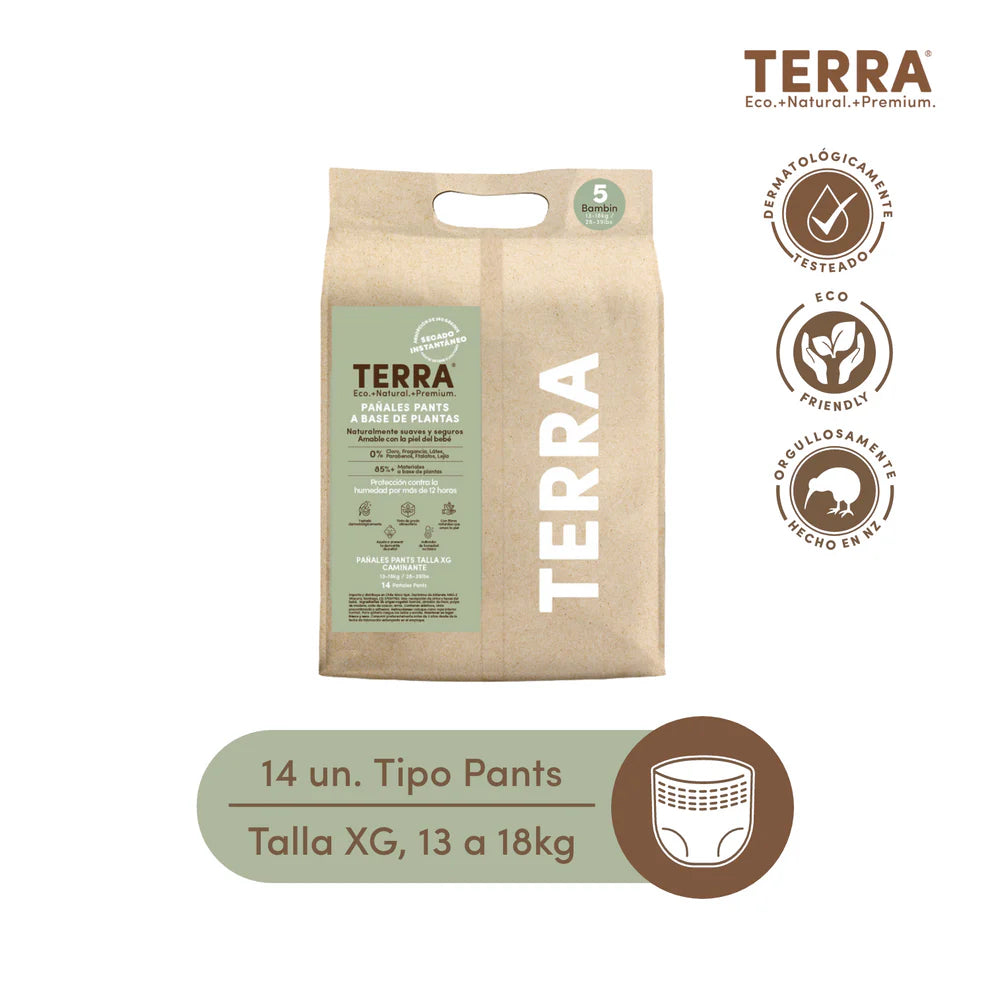 Pants biodegradables desechables XG Terra