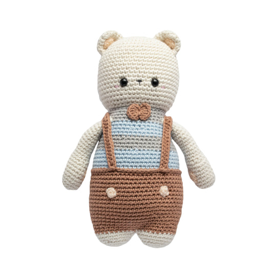 Peluche De Apego Amirugumi Tejido A Mano Crochet Oso